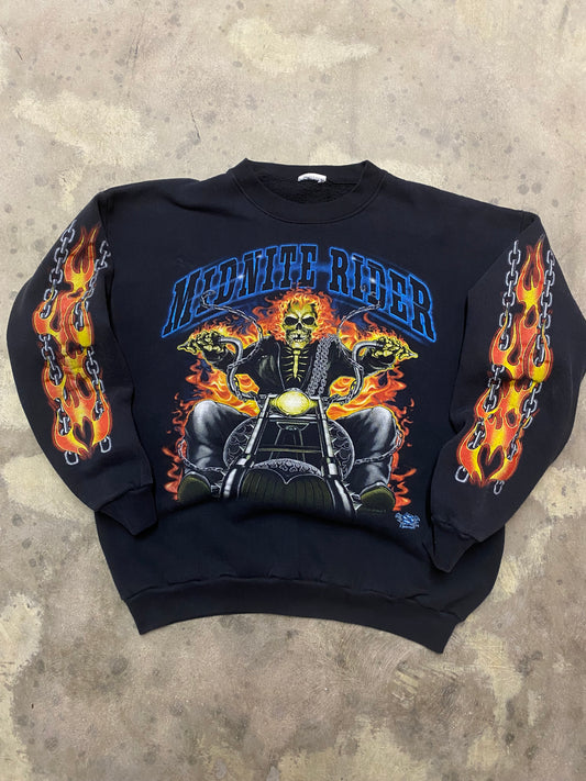 Vintage Midnite Rider sweatshirt size large