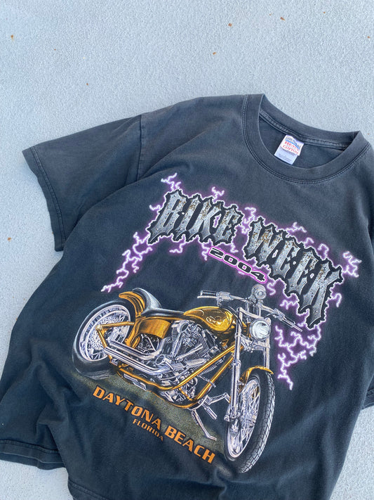 Vintage 2004 Bike Week Lightning shirt size large