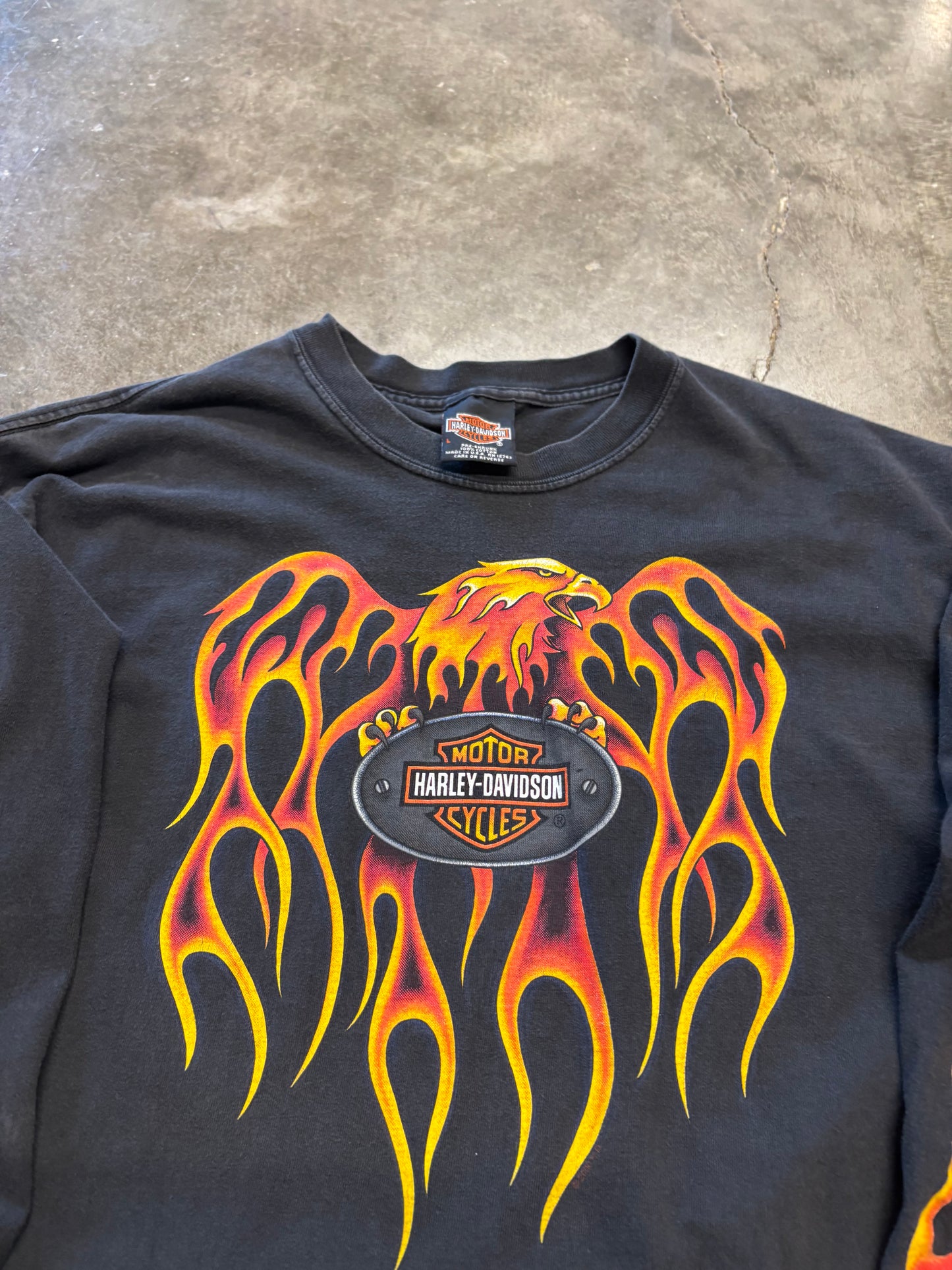 Vintage Harley Davidson Navsclone long sleeve size large