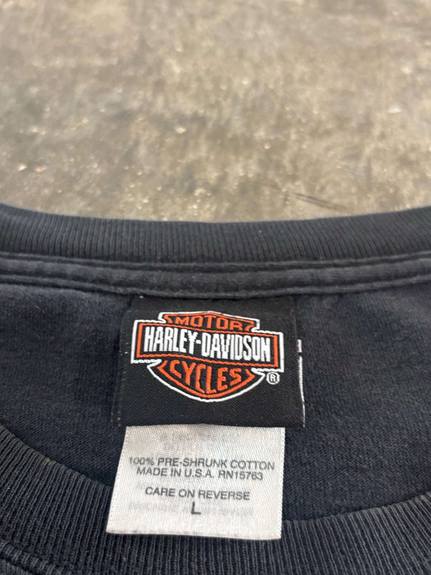 Vintage Harley Davidson Chrome Flame shirt size large
