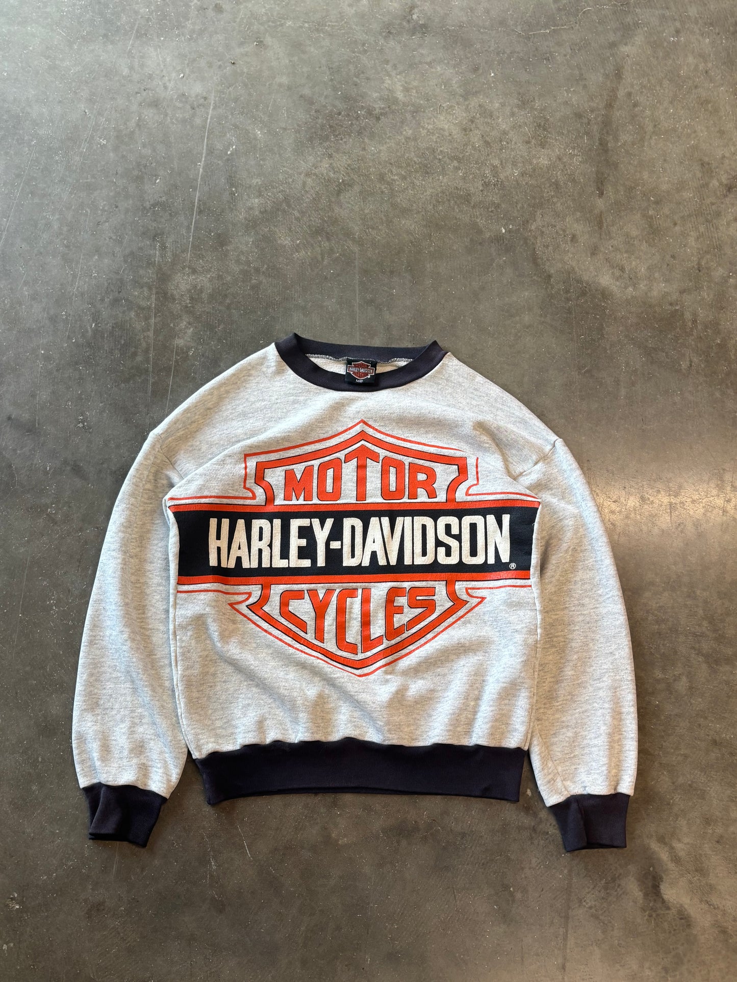 Vintage Harley Davidson big shield sweatshirt size medium