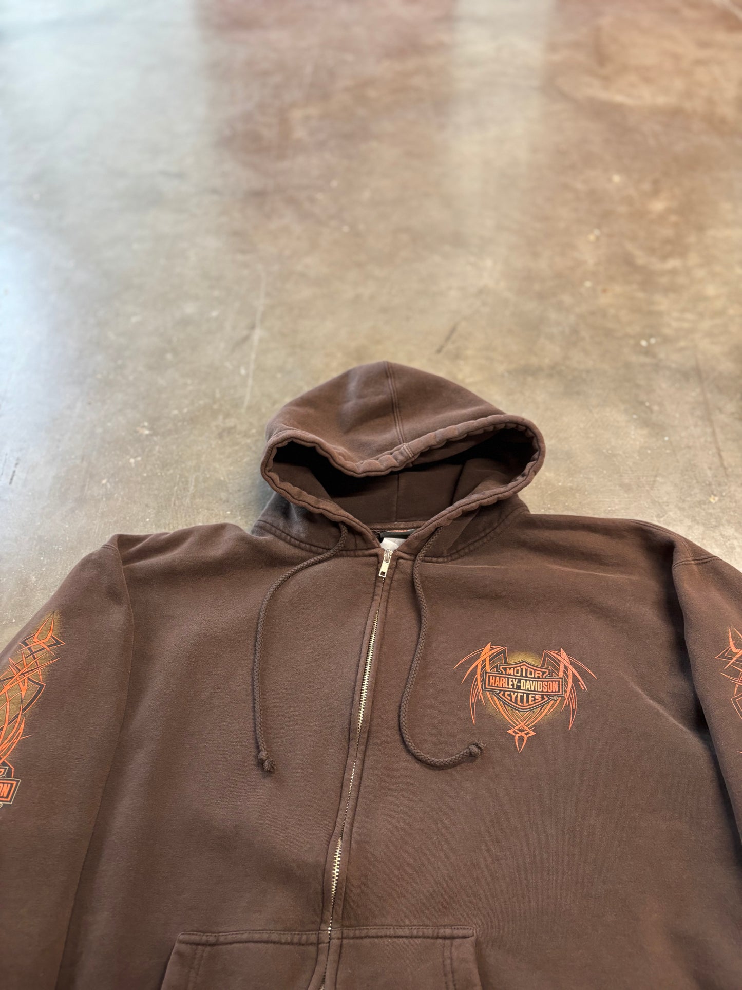 Vintage Harley Davidson zip up hoodie size xl