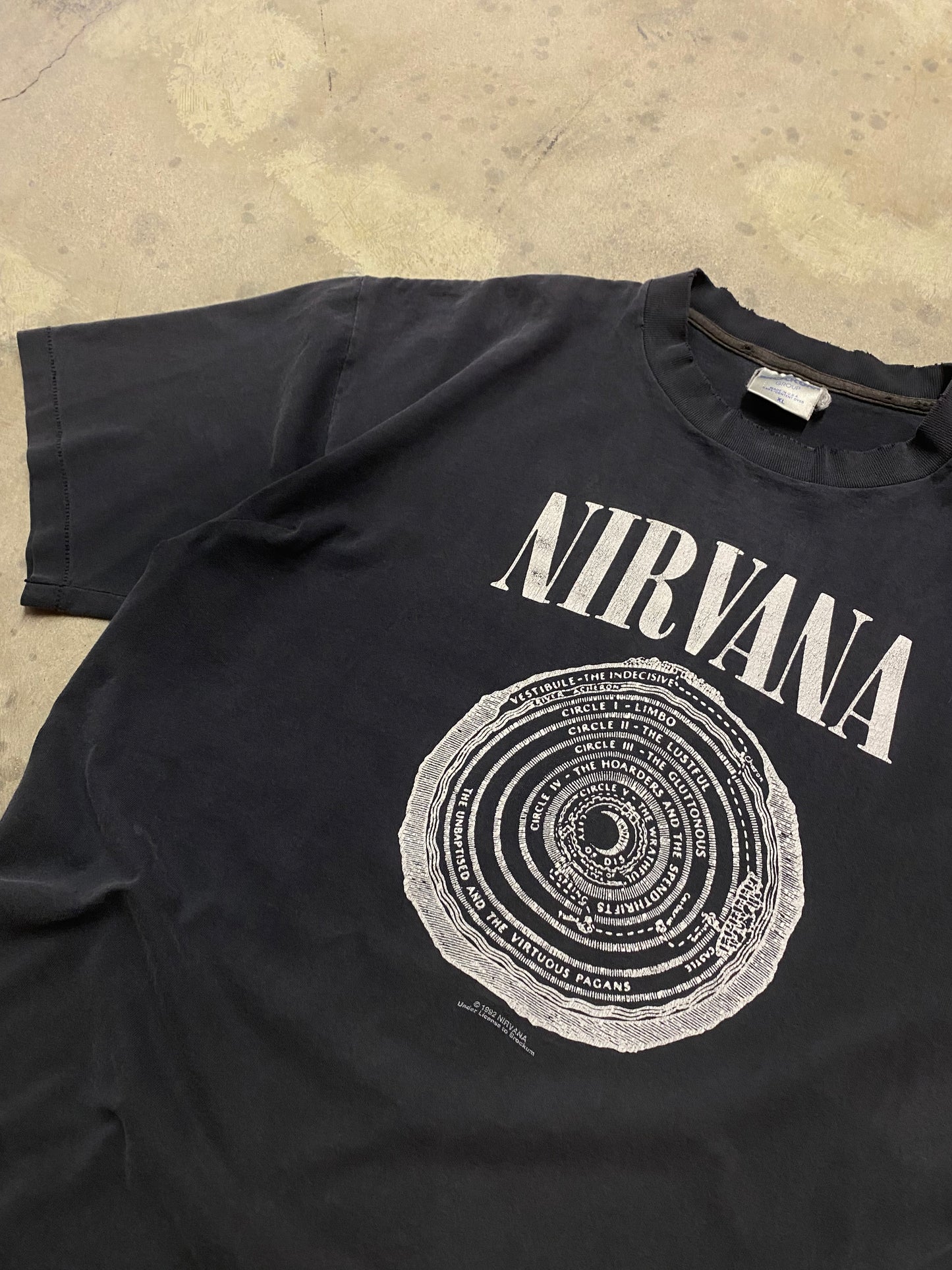 Vintage Nirvana Vestiuble Brockum Tag shirt size Extra large