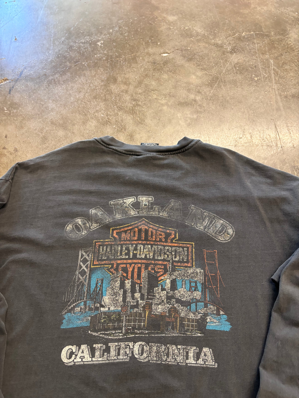 Vintage Harley Davidson rising flame long sleeve size xxl