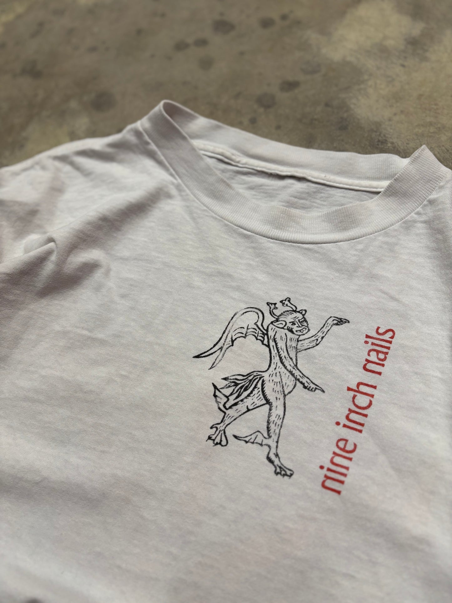 Vintage Nine Inch Nails Devil Monkey shirt size xl no