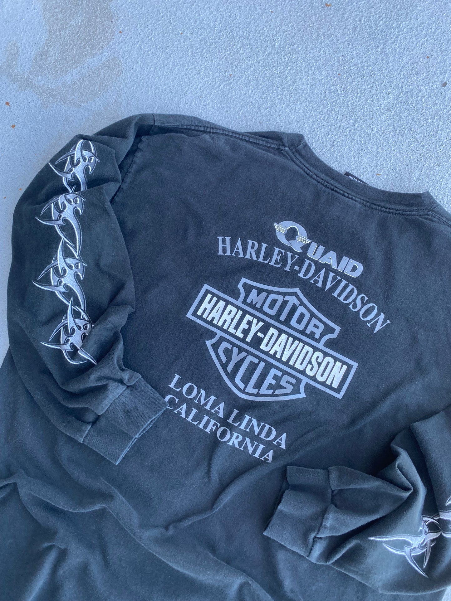 Vintage Harley Chrome Barbed Wire shirt Size 2XL