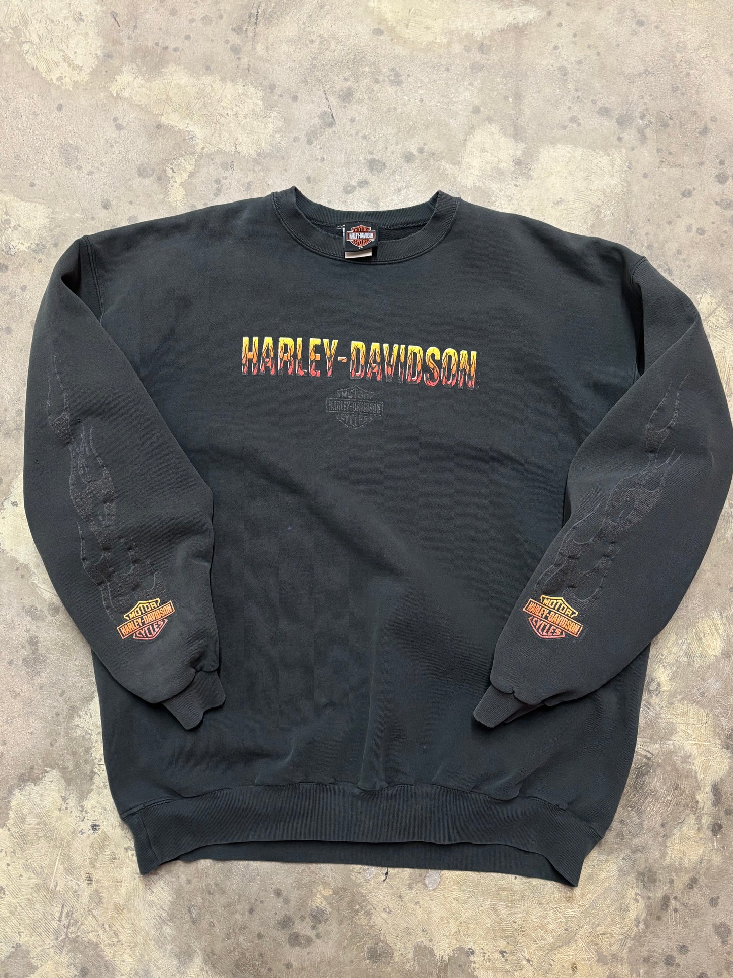 Vintage Harley Davidson Flame sweatshirt size XXL