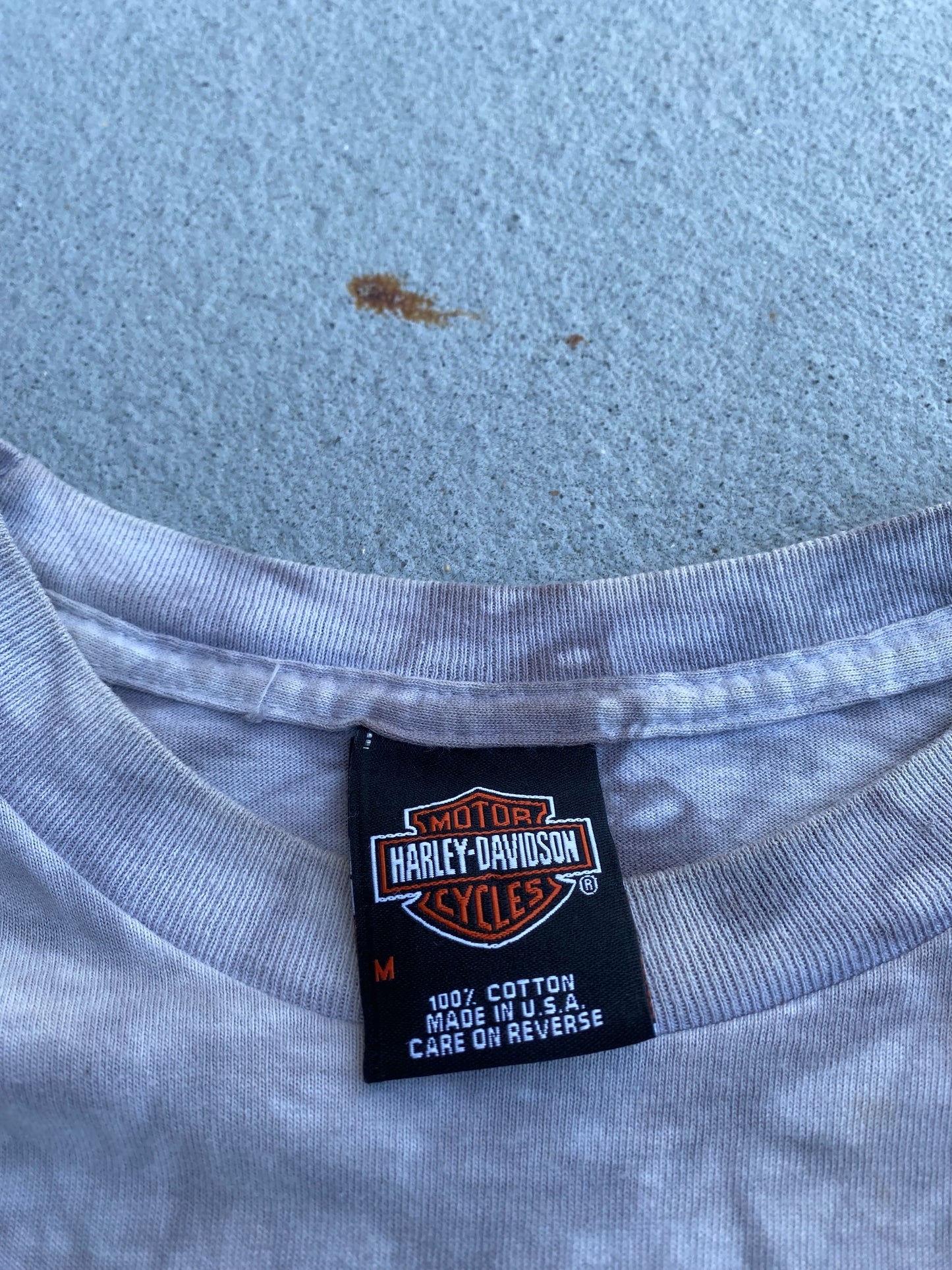 Harley Davidson Skull Tie Dye shirt Size Large