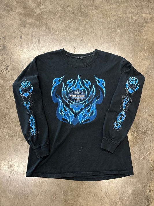 Vintage Harley Davidson Skull long sleeve shirt size xl