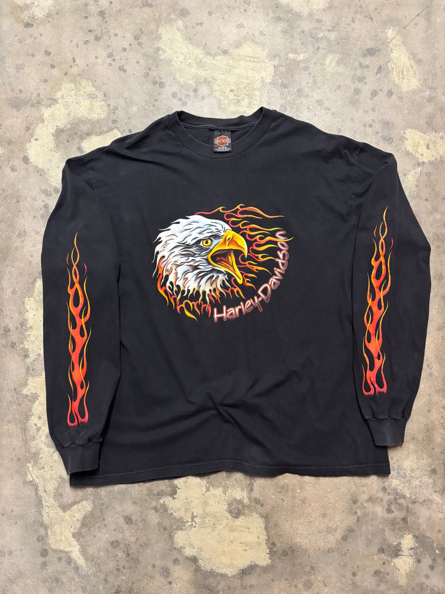 Vintage Harley Davidson Eagle screaming long sleeve size xxl
