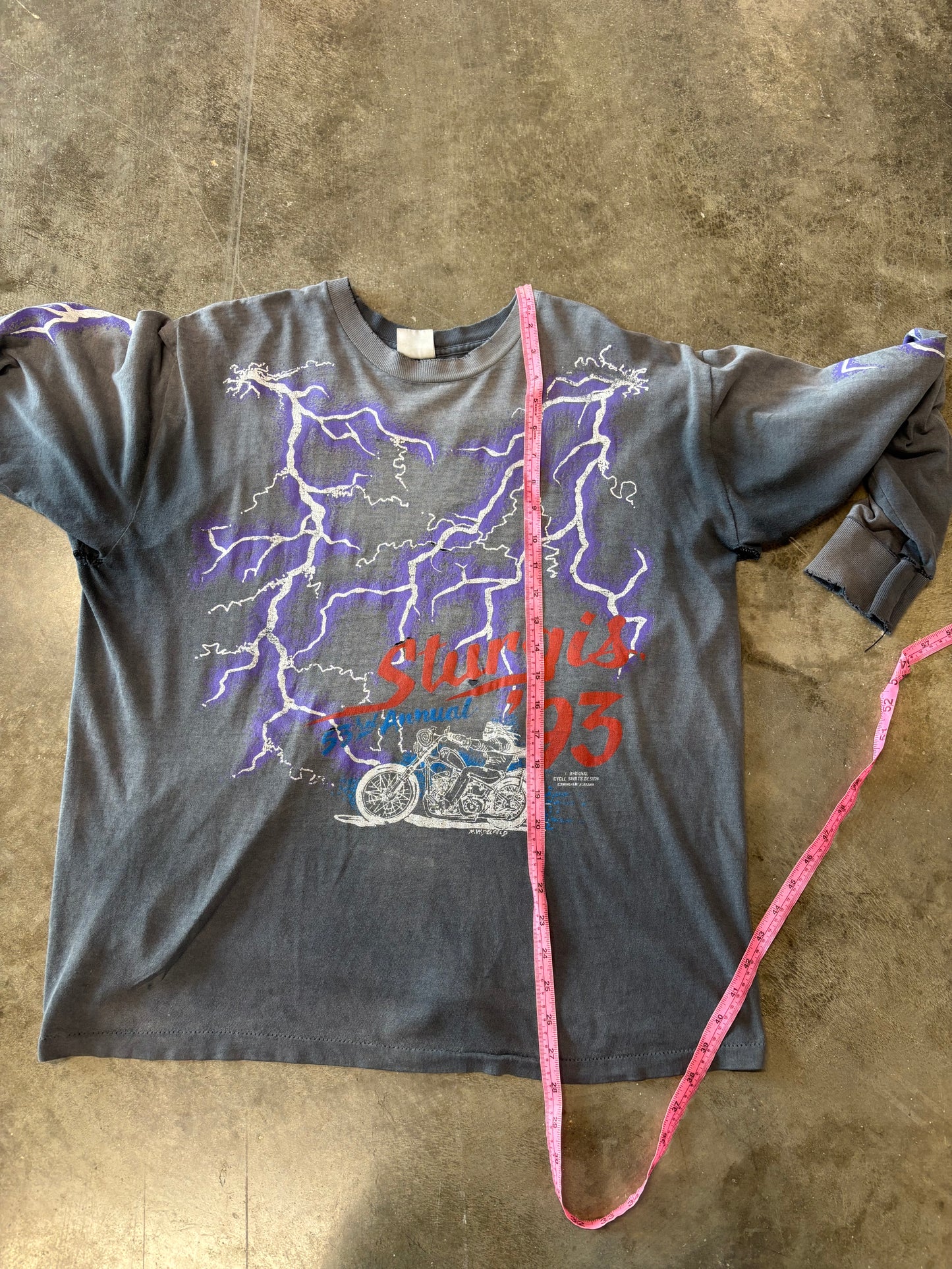Vintage Sturgis 93 Lightning shirt size xl