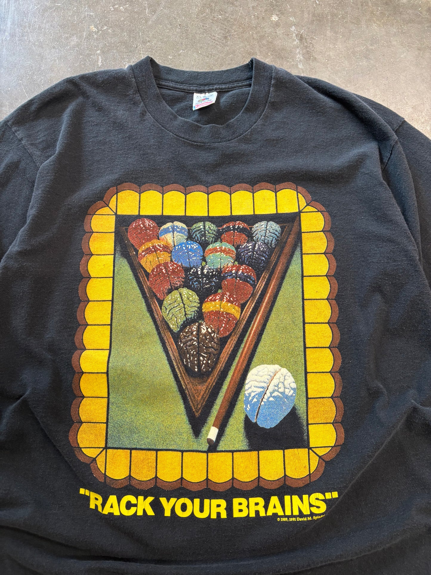 Vintage Rack your brains shirt size XL