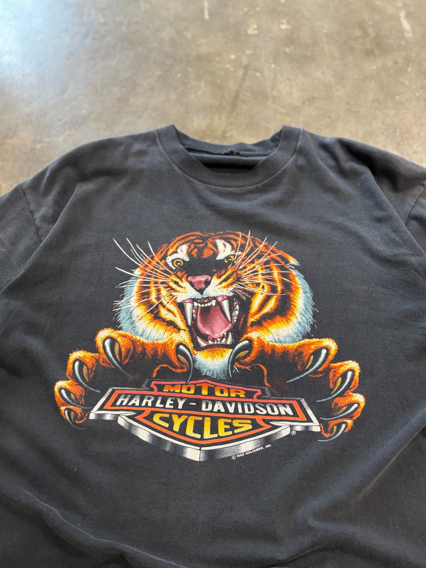 Vintage Harley Davidson Tiger shirt Size XL