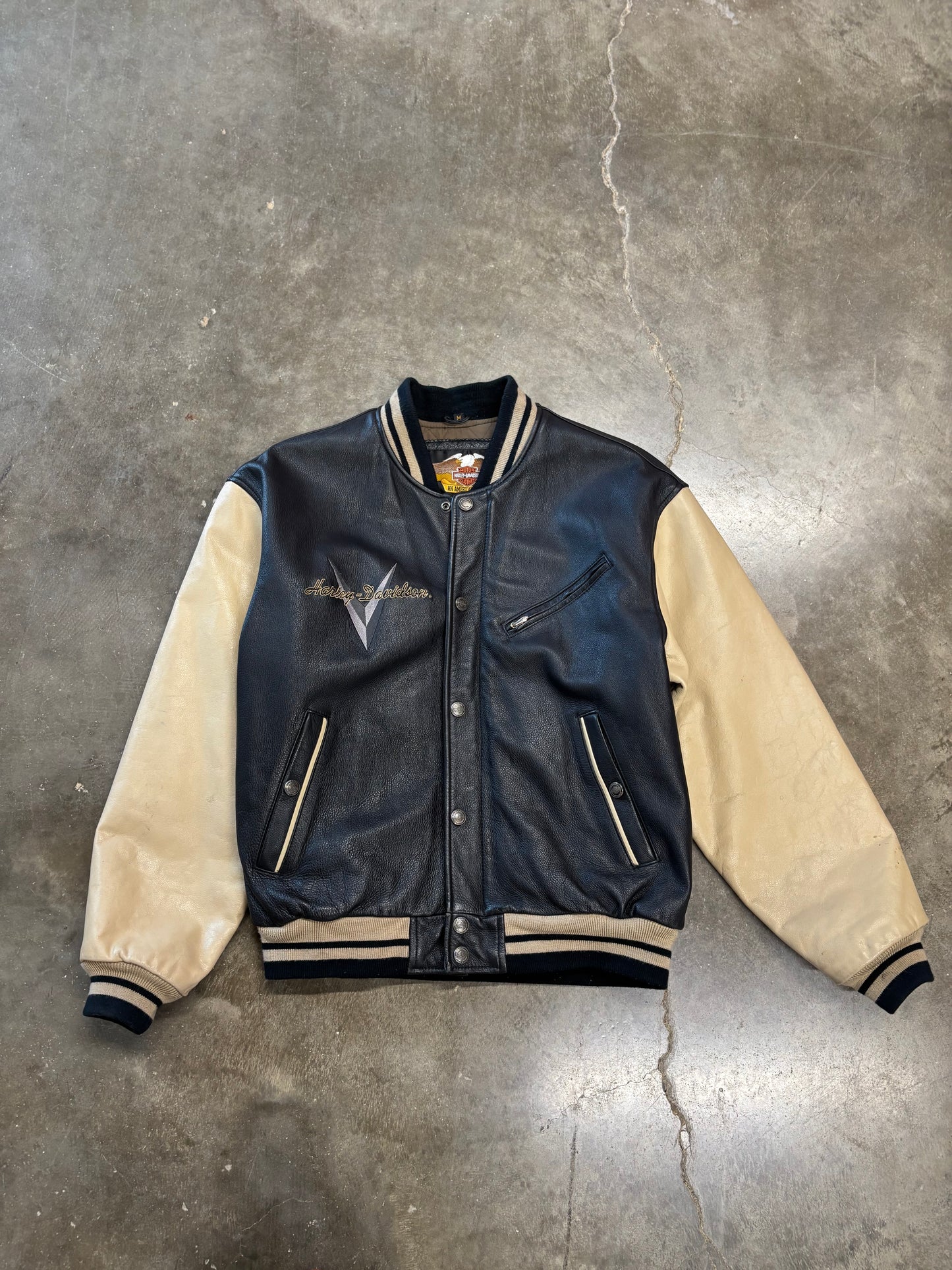 Vintage Harley Davidson stadium jacket size medium