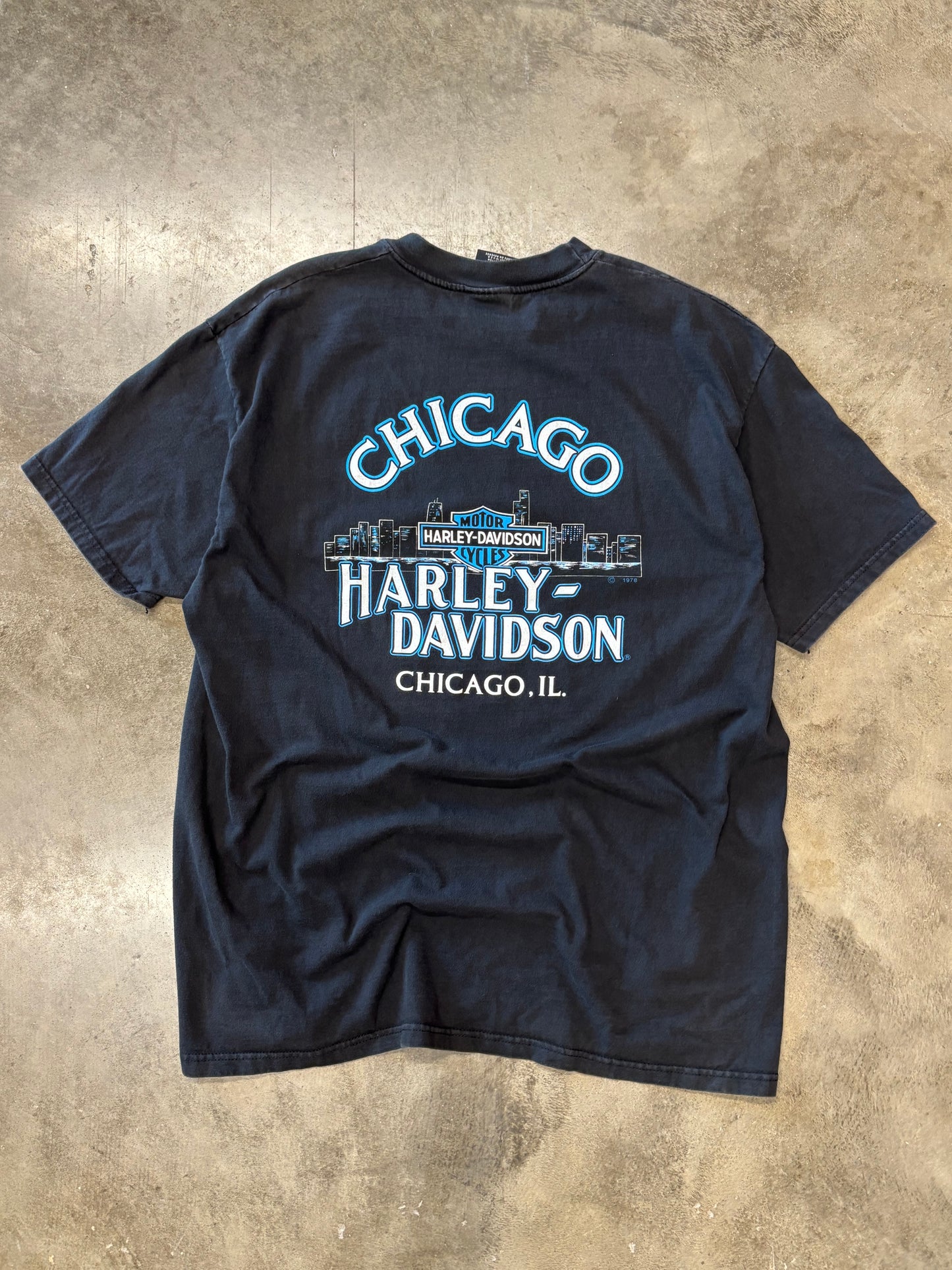 Vintage Harley Davidson Chicago Gangster shirt size XL