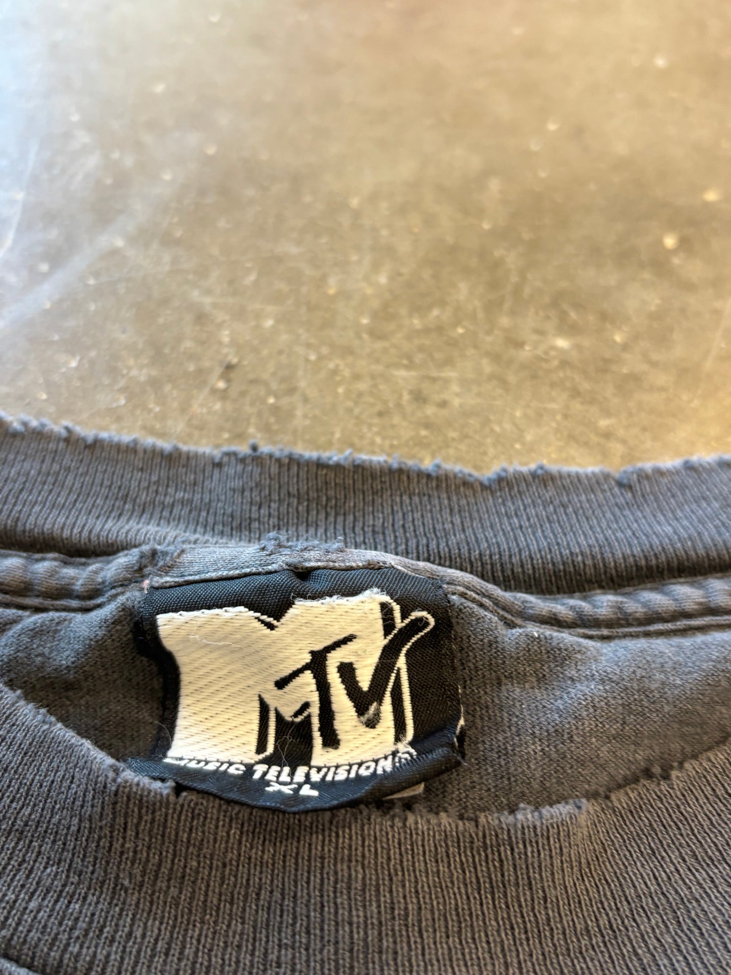 Vintage Faded and Thrashed MTV shirt size XL
