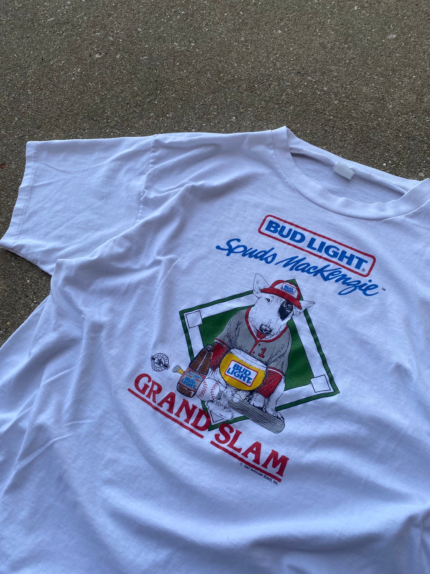 Vintage Spuds Mackenzie Bud light baseball shirt size 2XL