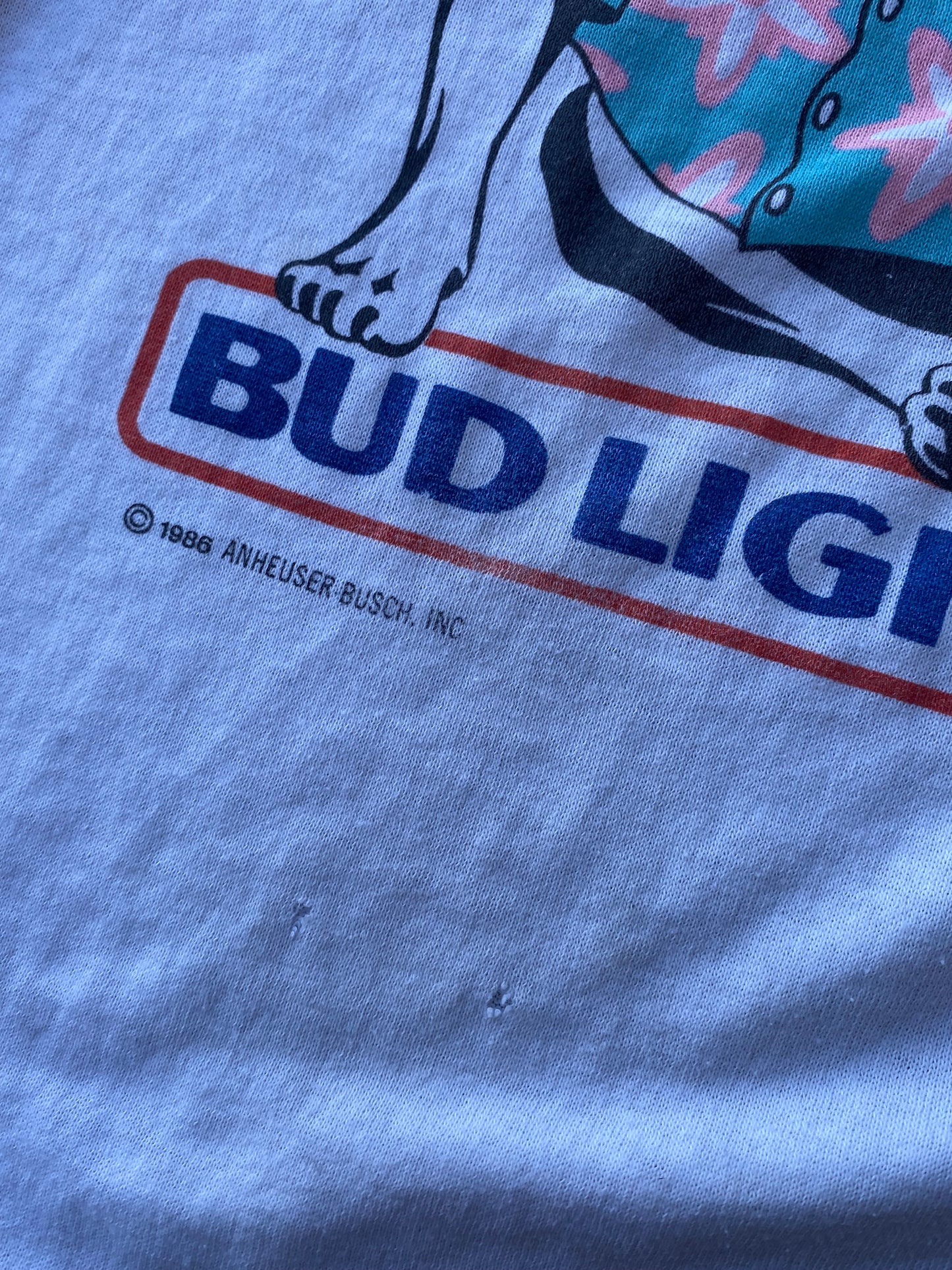 Vintage Spuds Mackenzie Distressed shirt Size Large