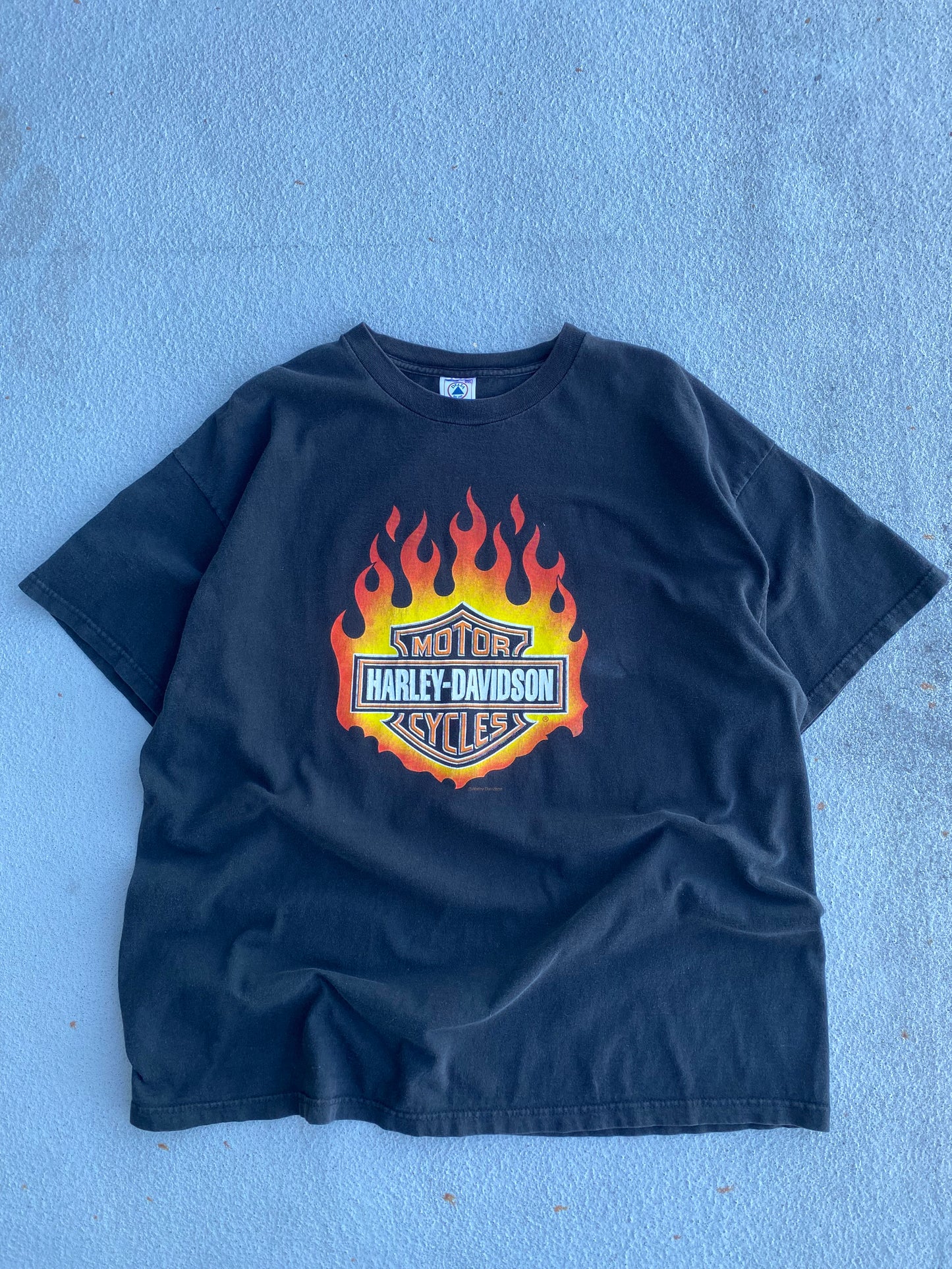 Vintage Harley Davidson Flame ball shirt size XXL