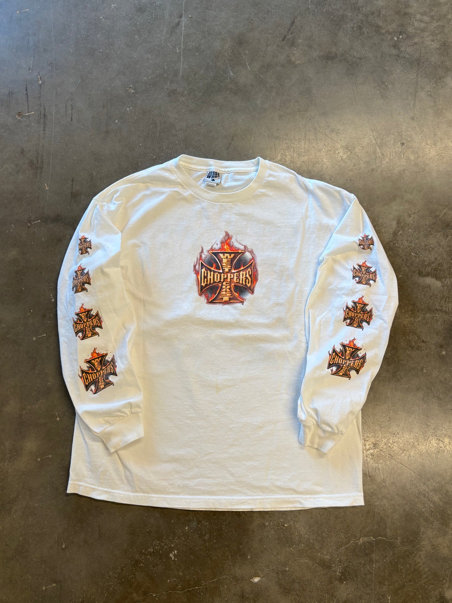 Vintage West Coast Choppers car long sleeve size xxl