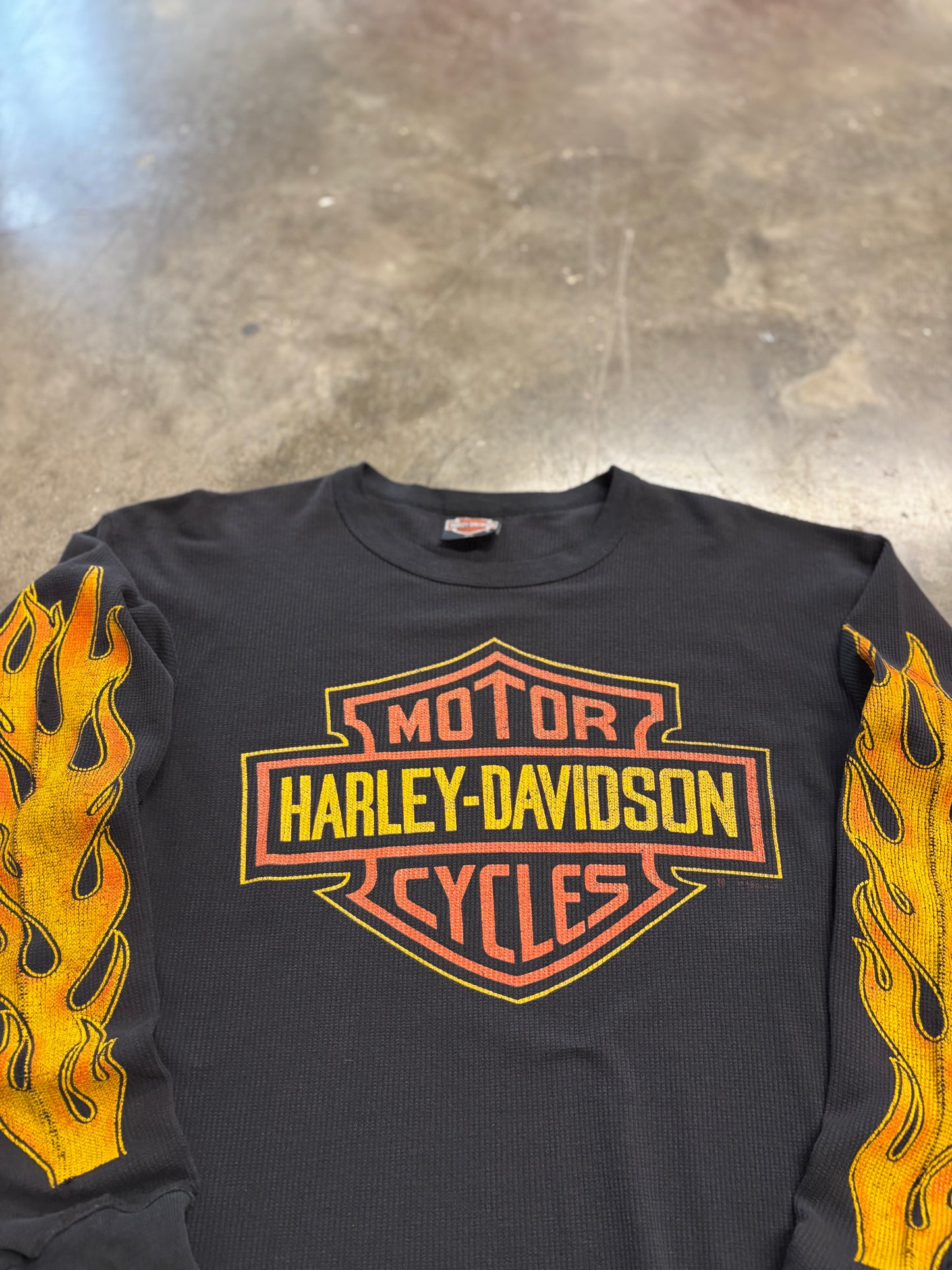 Vintage Harley Davidson thermal shield long sleeve size xl