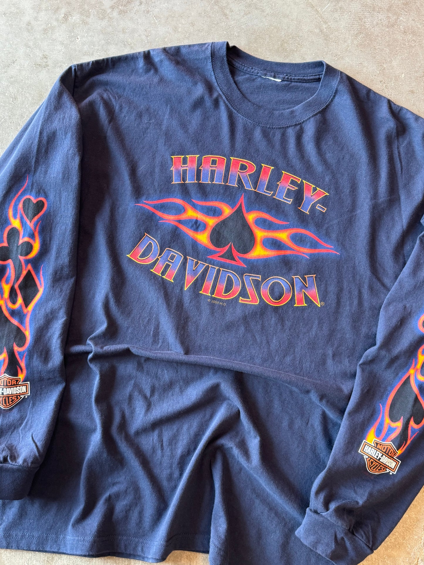 Vintage Harley Davidson Poker long sleeve size xxl