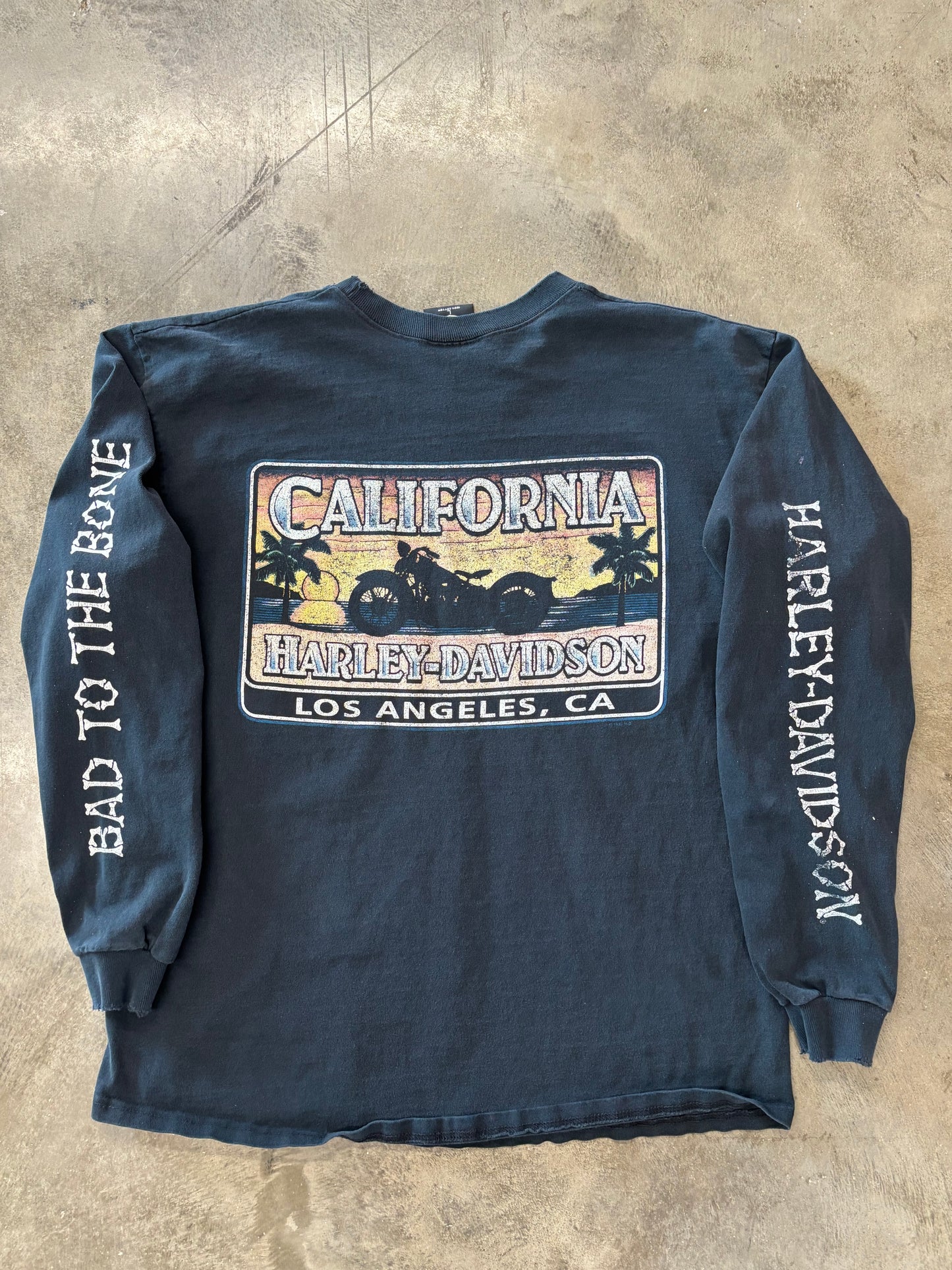 Vintage Harley Davidson Bad to the bone long sleeve size large