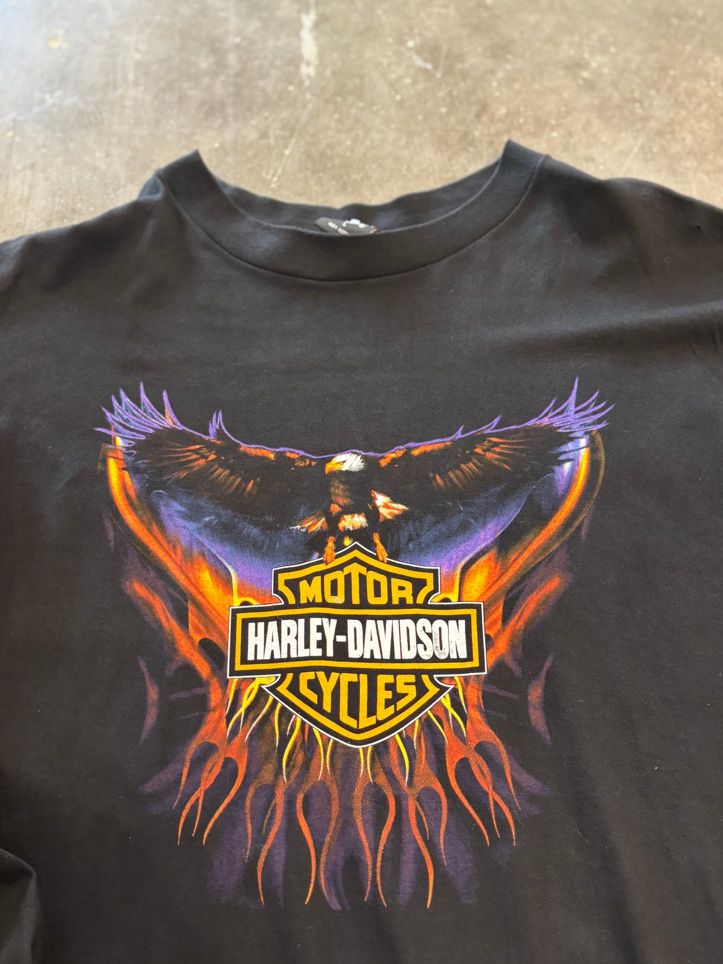 Vintage Harley Davidson Eagle long sleeve size large