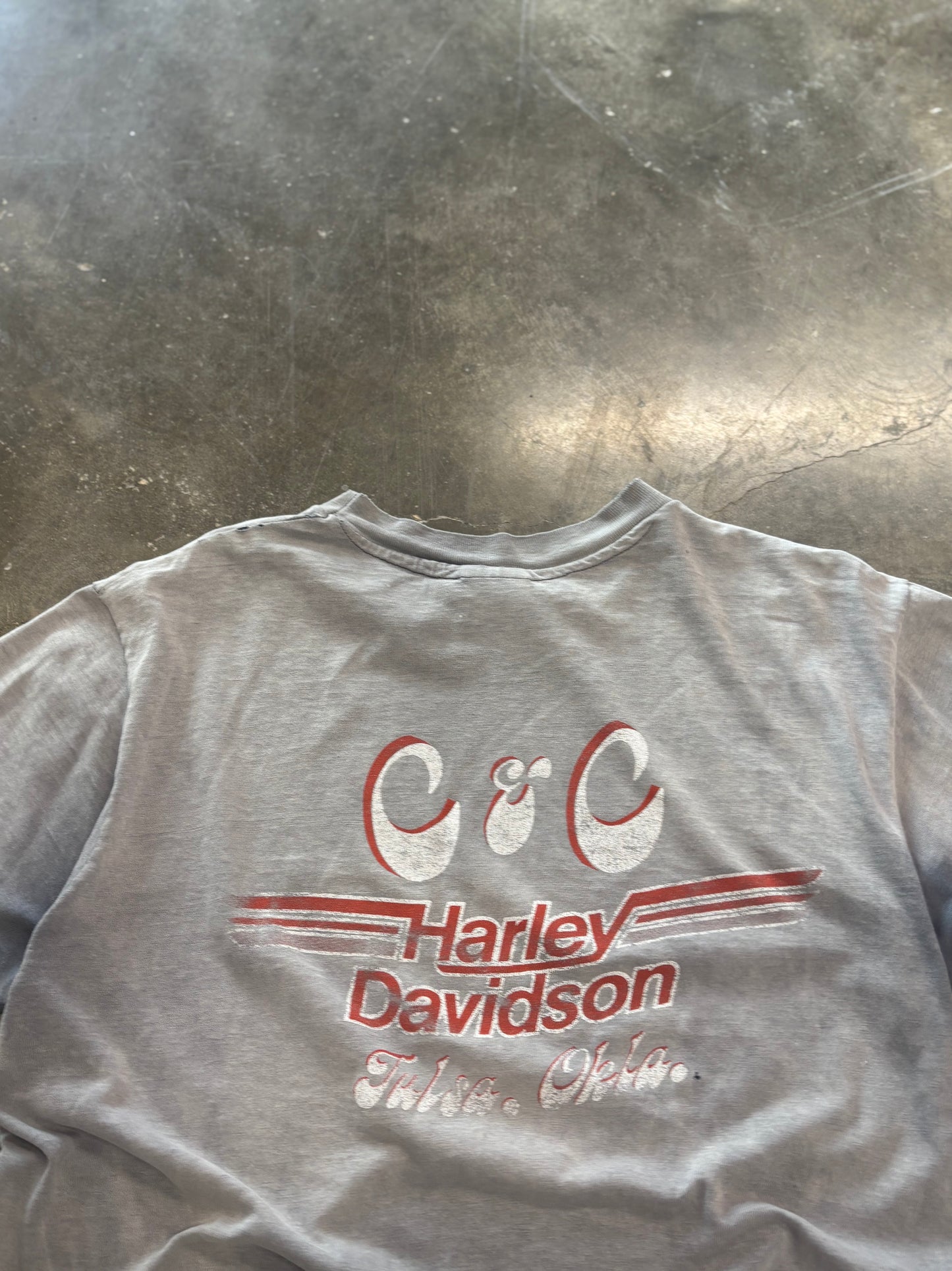 Vintage Harley Davidson Super Faded Real Steel shirt size large