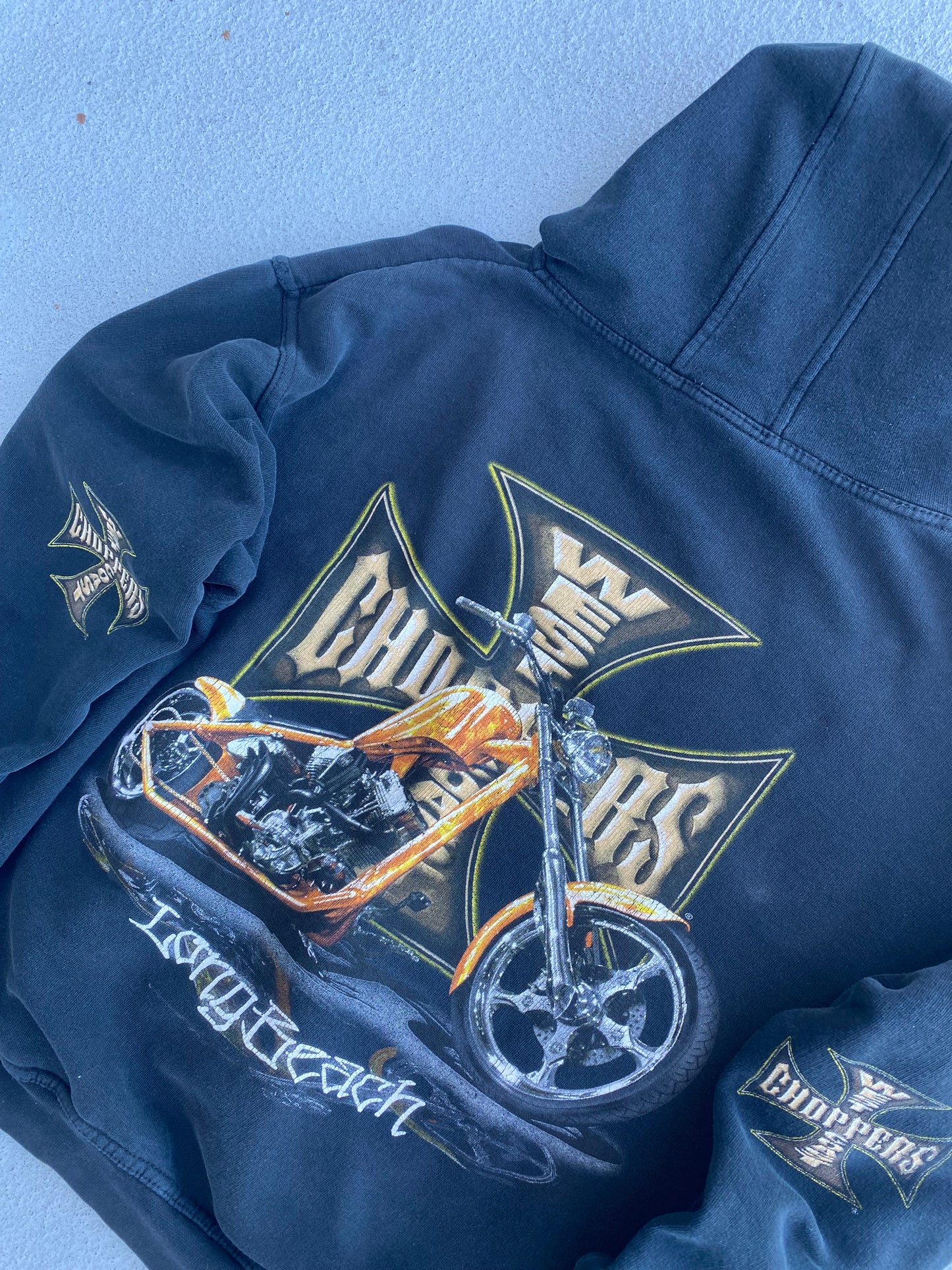 Vintage West Coast Choppers Hoodie Boxy Large