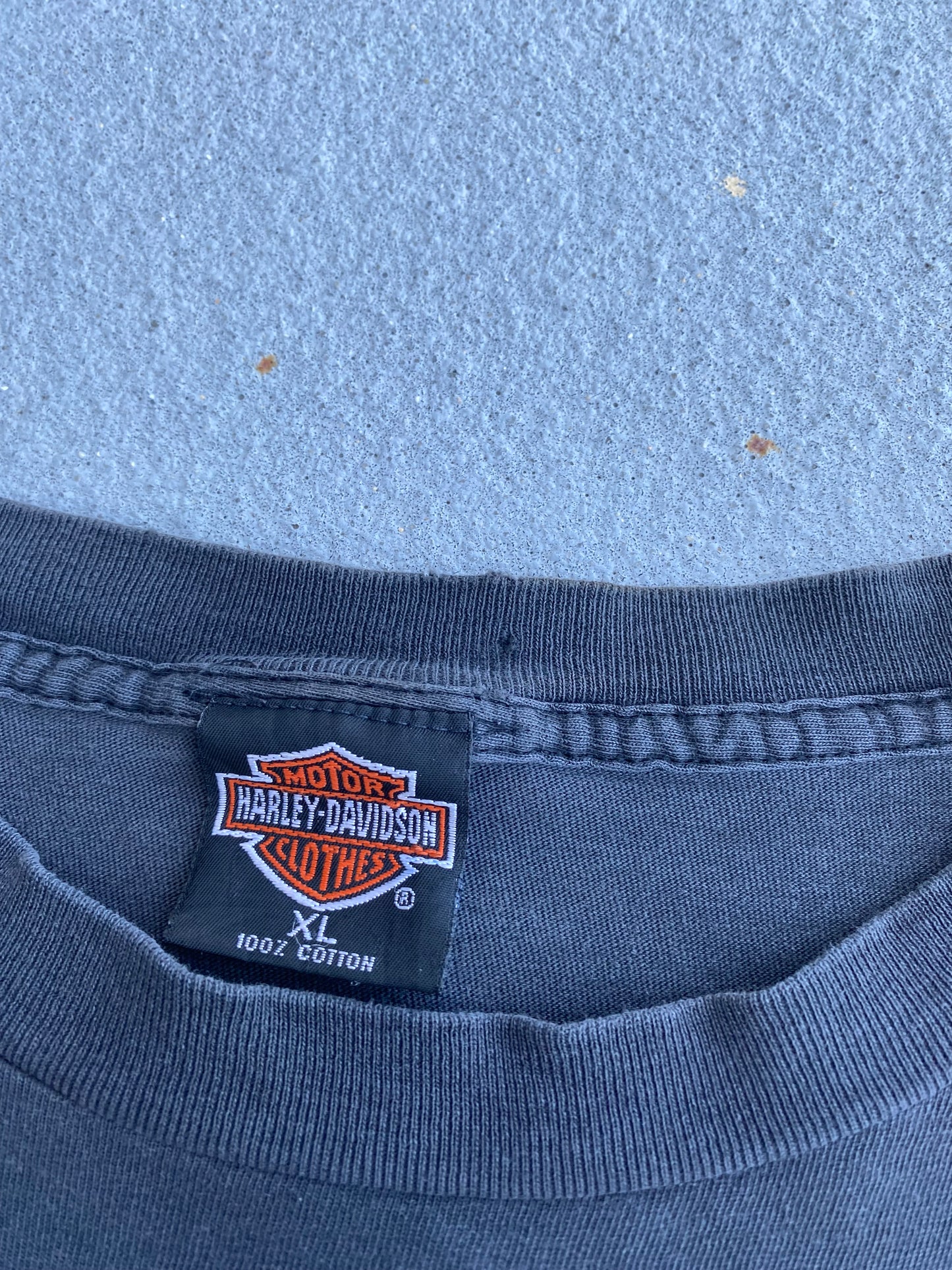 Vintage Super Trashed Harley Lightning Eagle AOP shirt size extra large