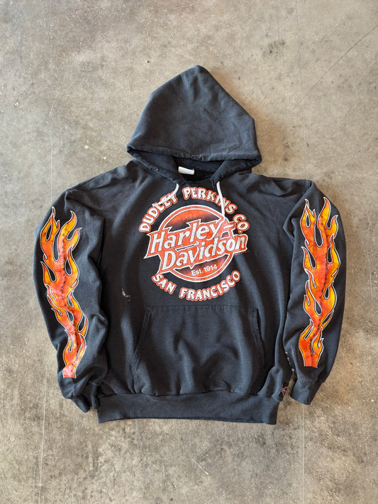 Vintage Harley Davidson Dudley Perkins Hoodie size extra large