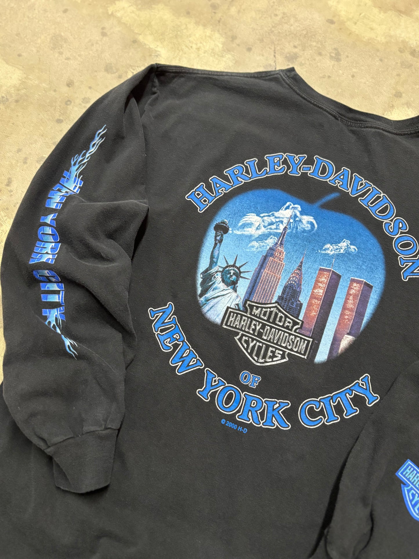 Vintage Harley Davidson NYC long sleeve size large