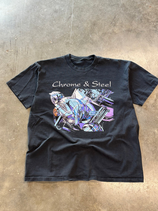 Vintage Harley Davidson Chrome and Steel shirt size XL