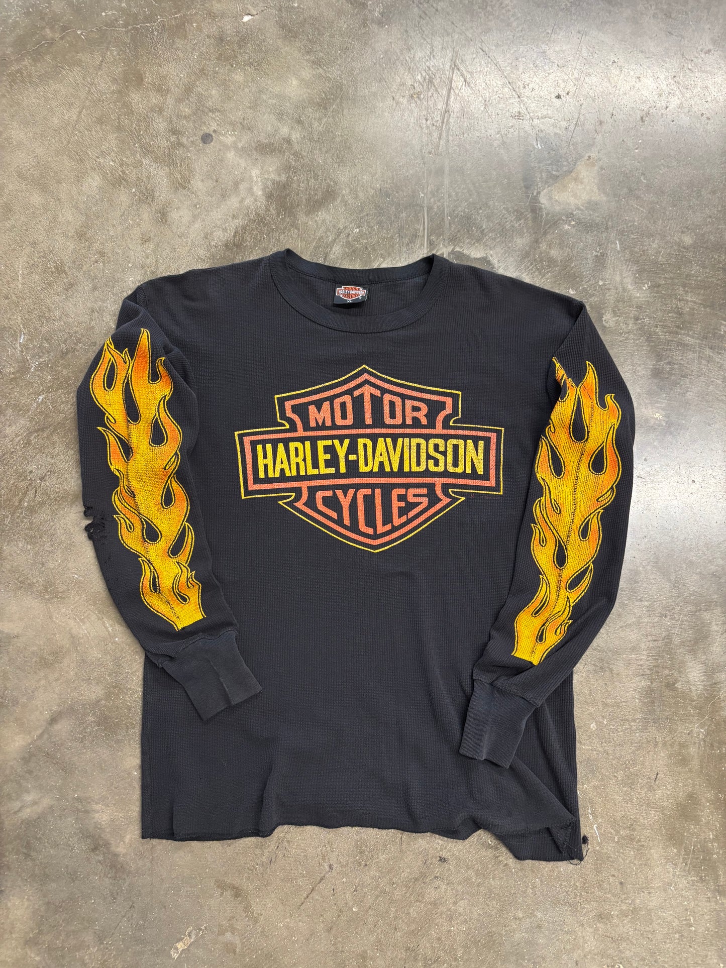 Vintage Harley Davidson thermal shield long sleeve size xl
