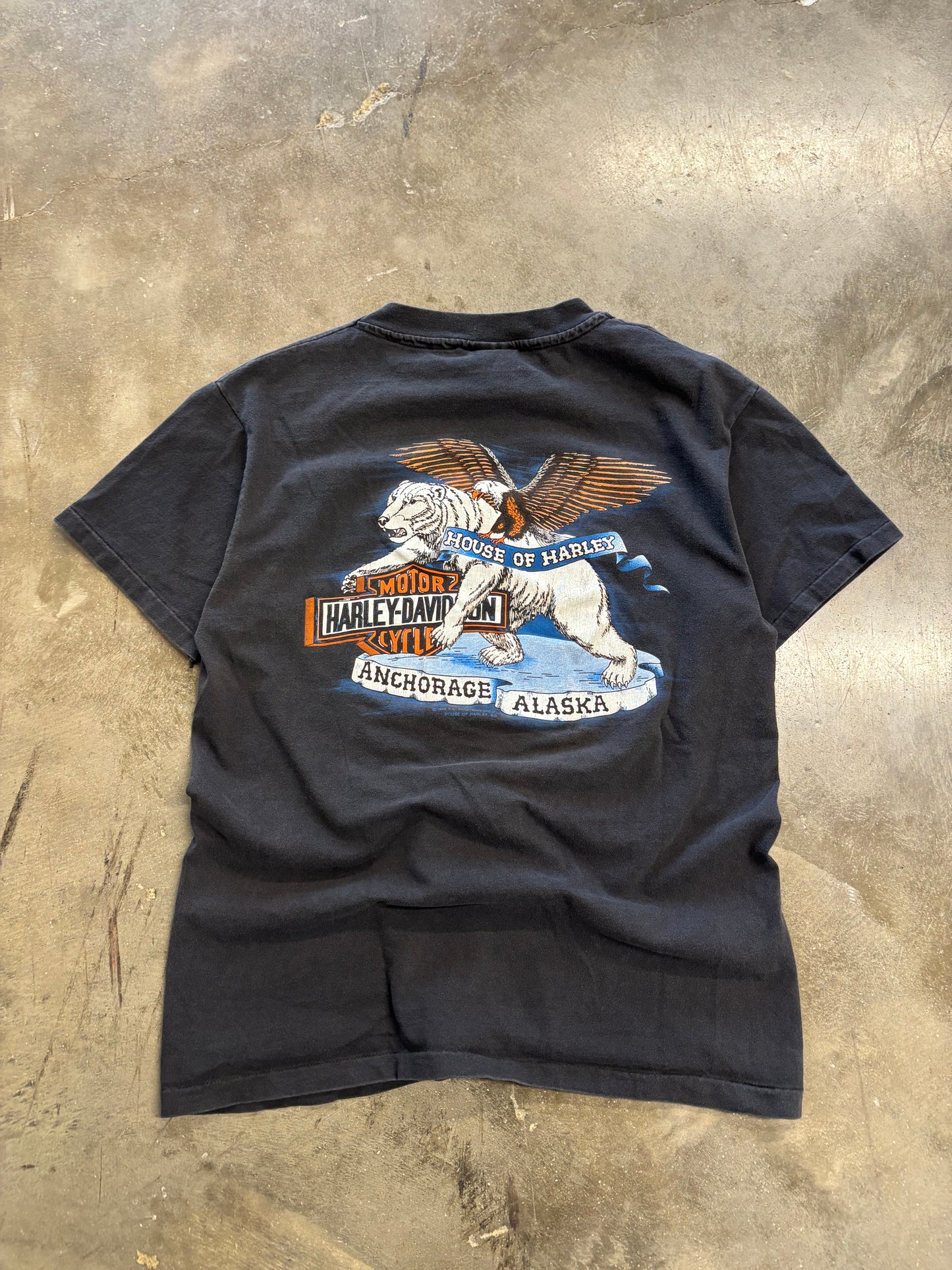 Vintage Harley Davidson Alaska shirt size medium