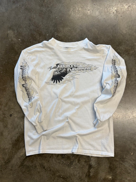 Vintage Harley Davidson Rare Eagle long sleeve size large