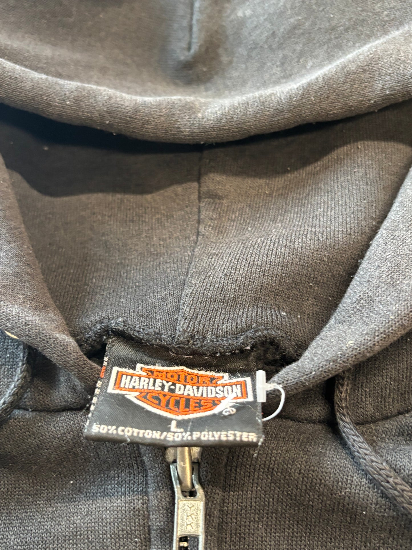 Vintage Harley Davidson Eagle zip up hoodie size large