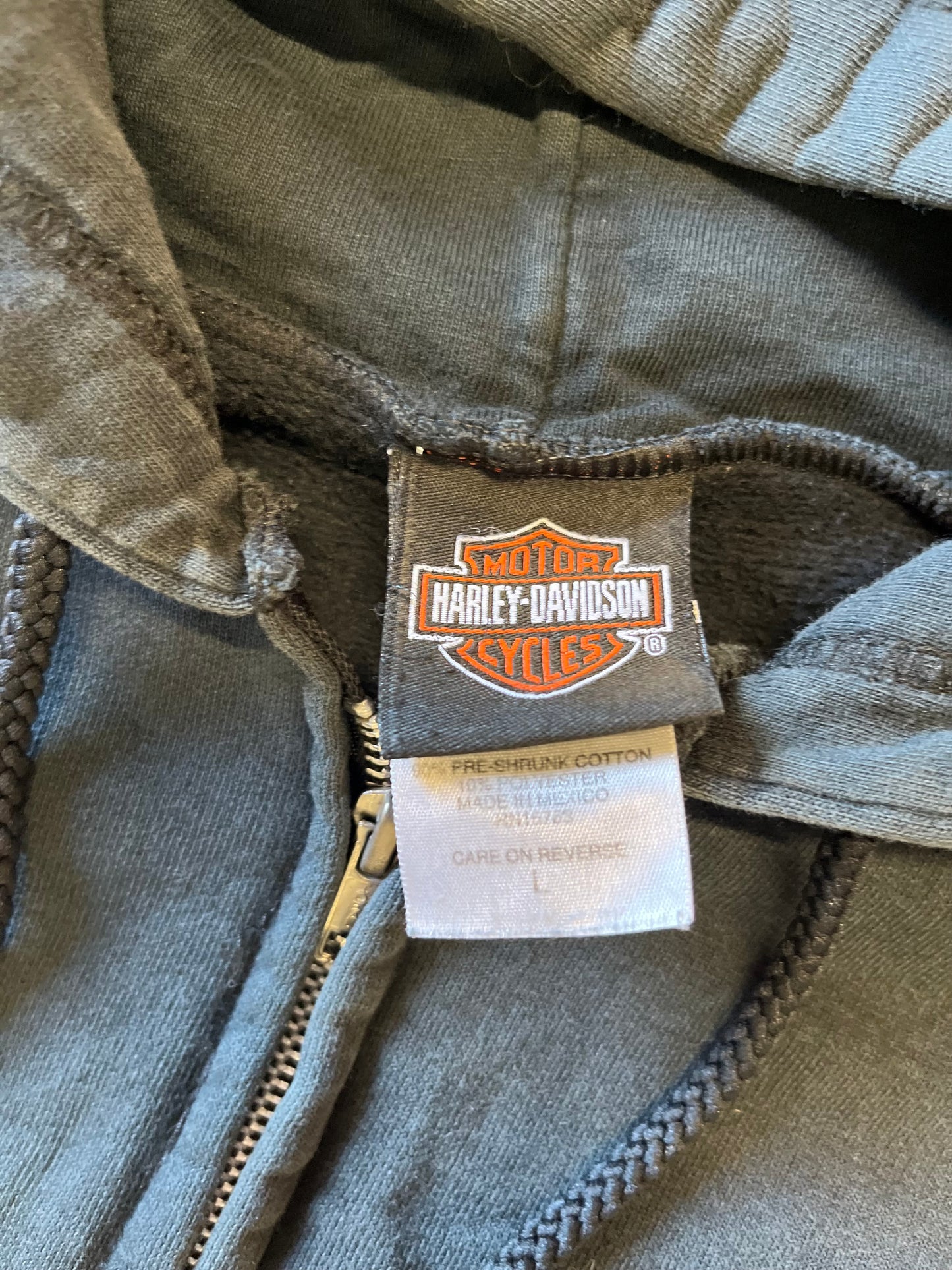 Vintage Harley Davidson LA zip up size large