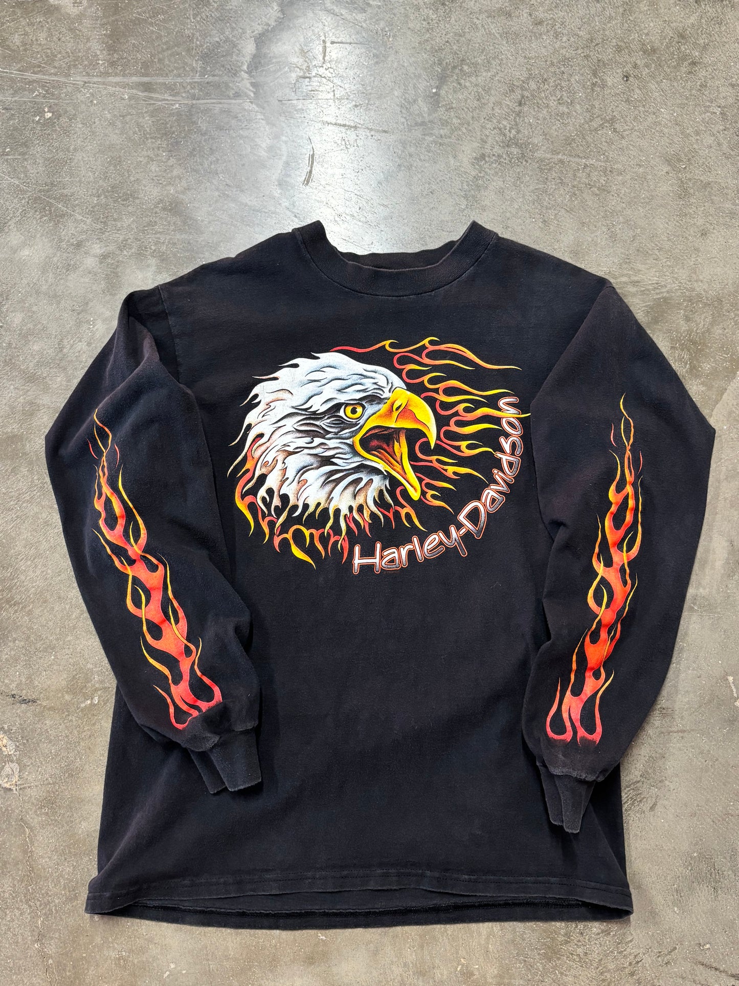 Vintage Harley Davidson screaming Eagle long sleeve size large