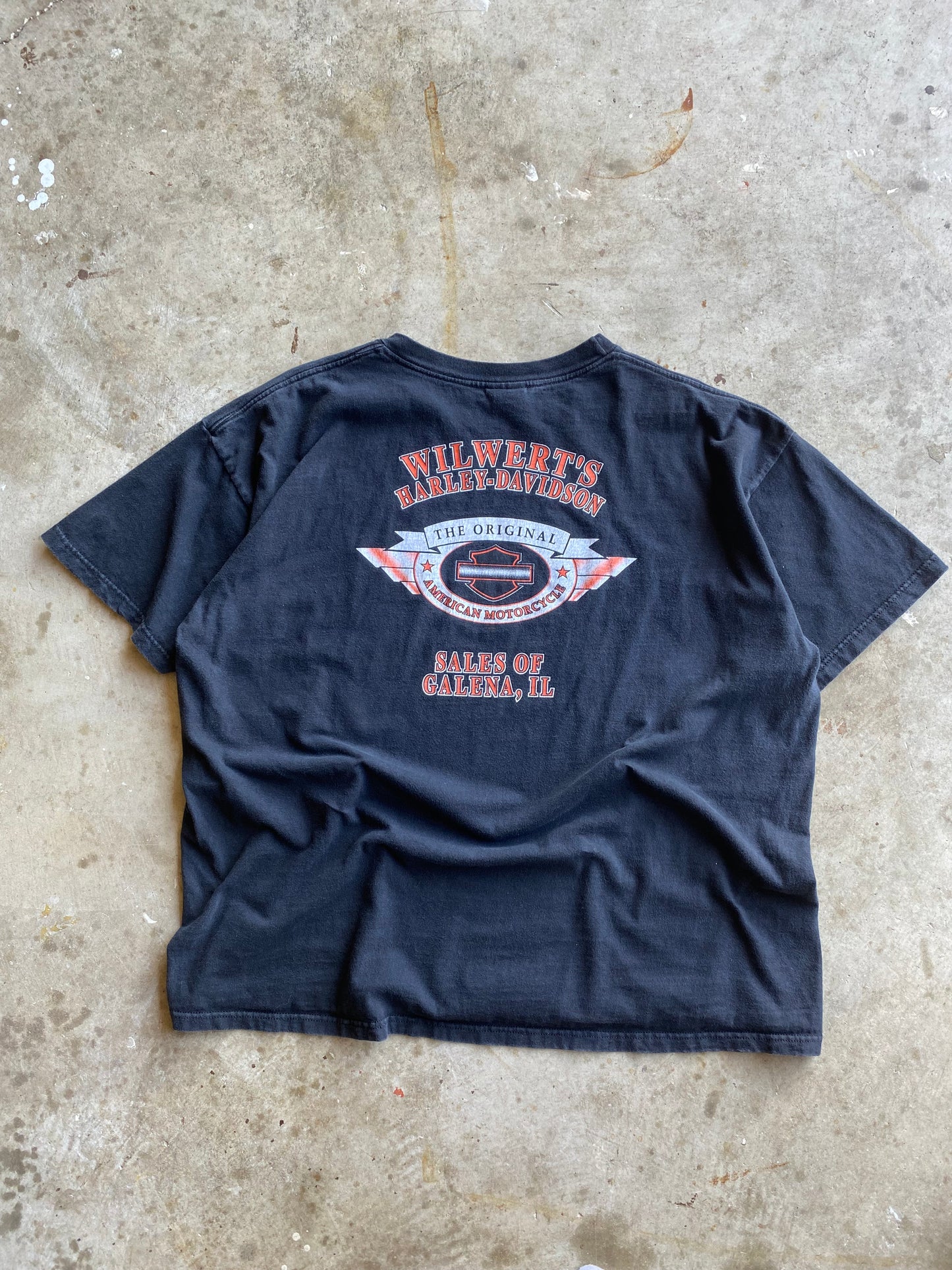 Vintage Harley Davidson Lightning Eagle shirt size XXXL