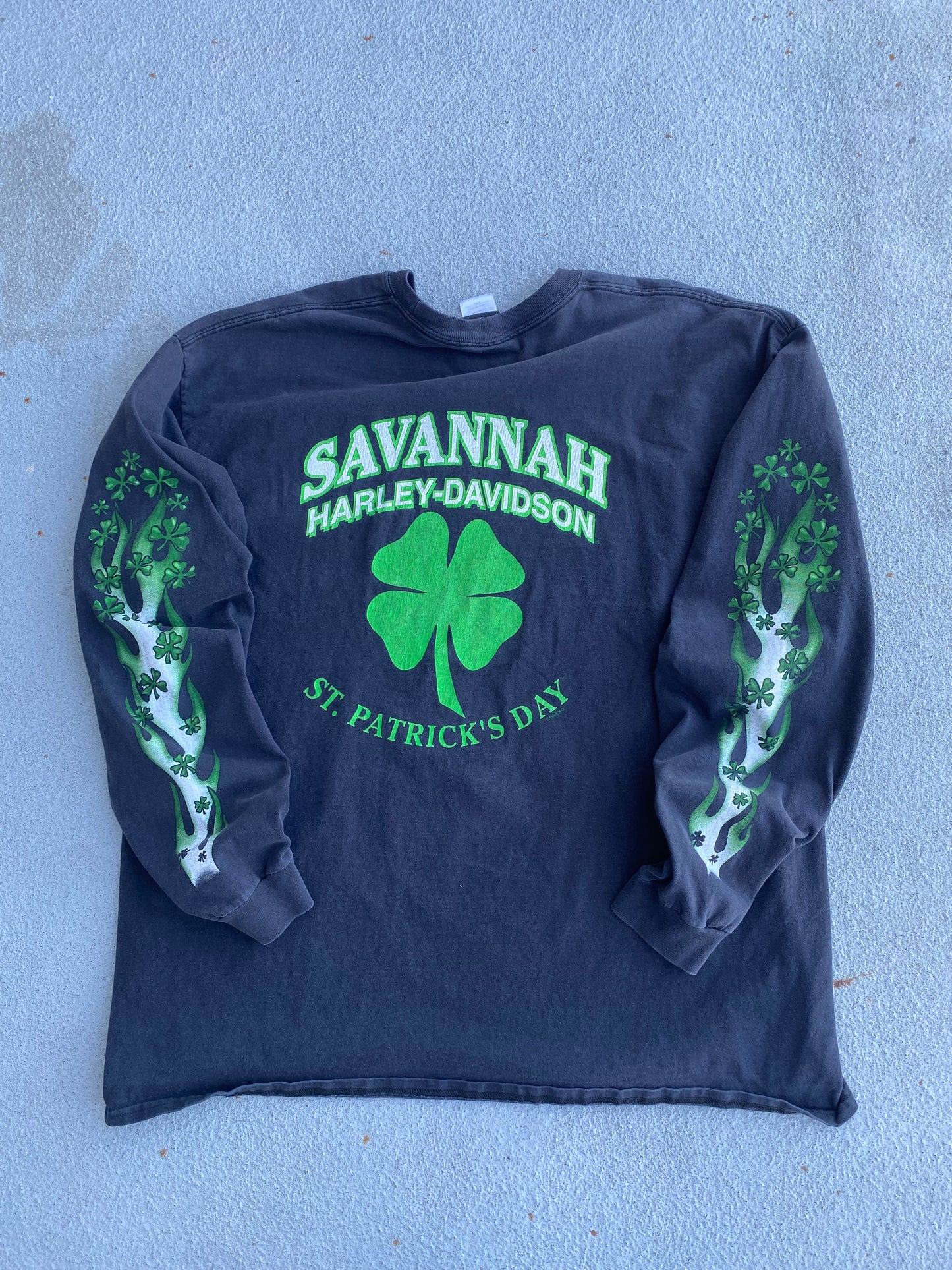 Harley Davidson shamrock long sleeve shirt size XXL