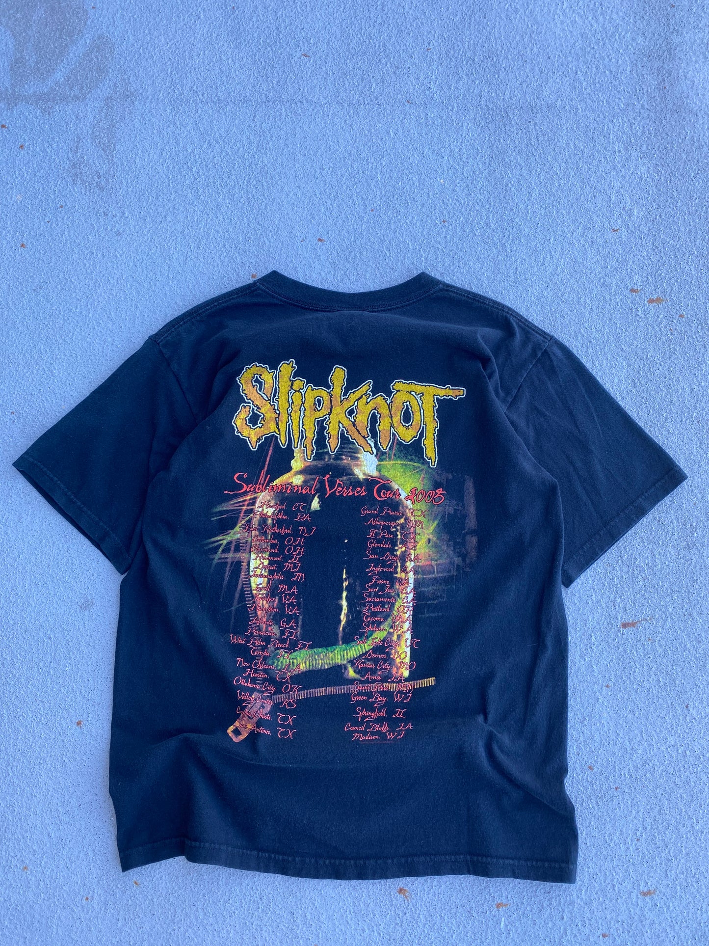 2005 Slipknot tour shirt size medium