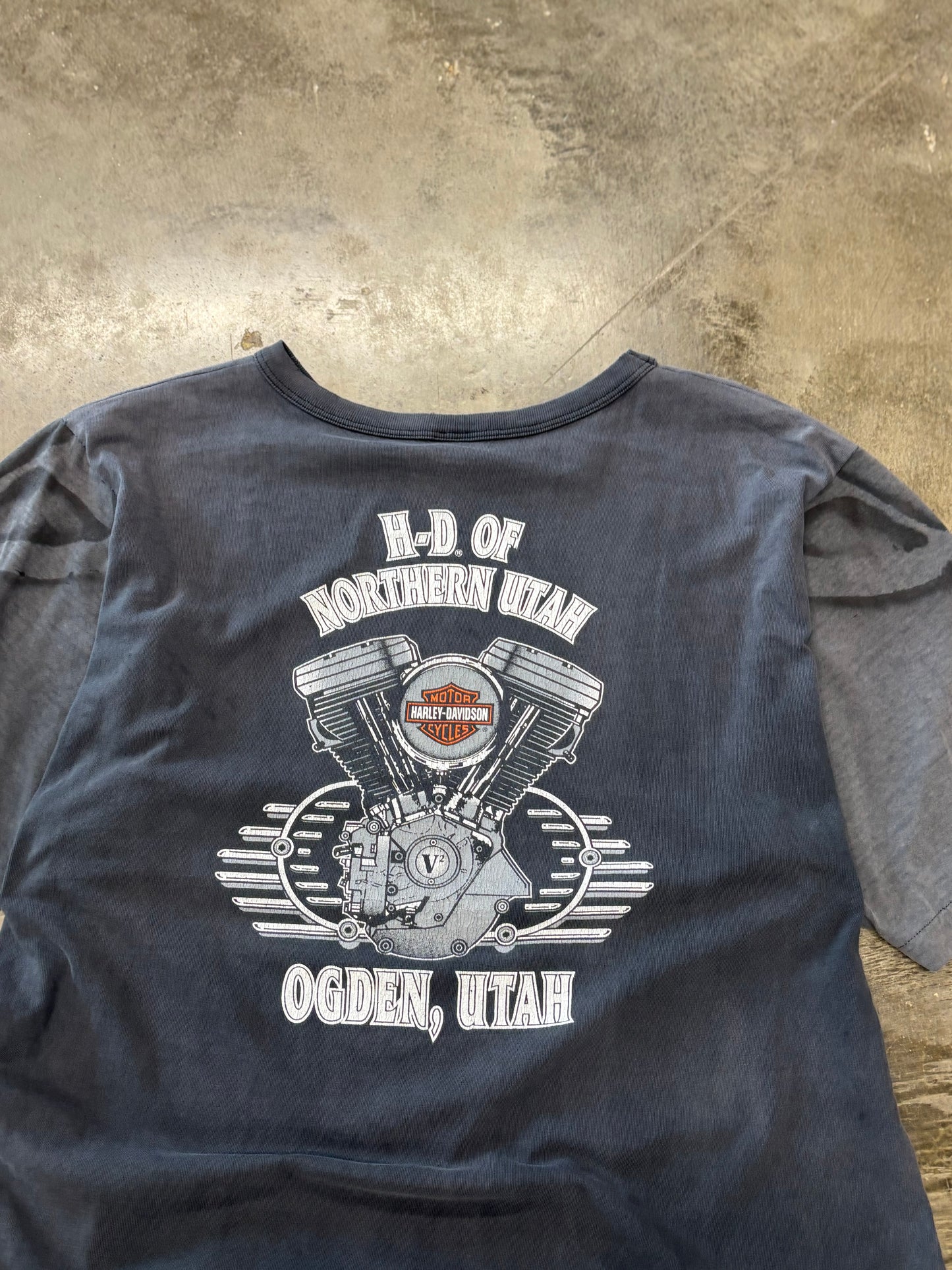 Vintage Harley Davidson Purple Lightning shirt size xl
