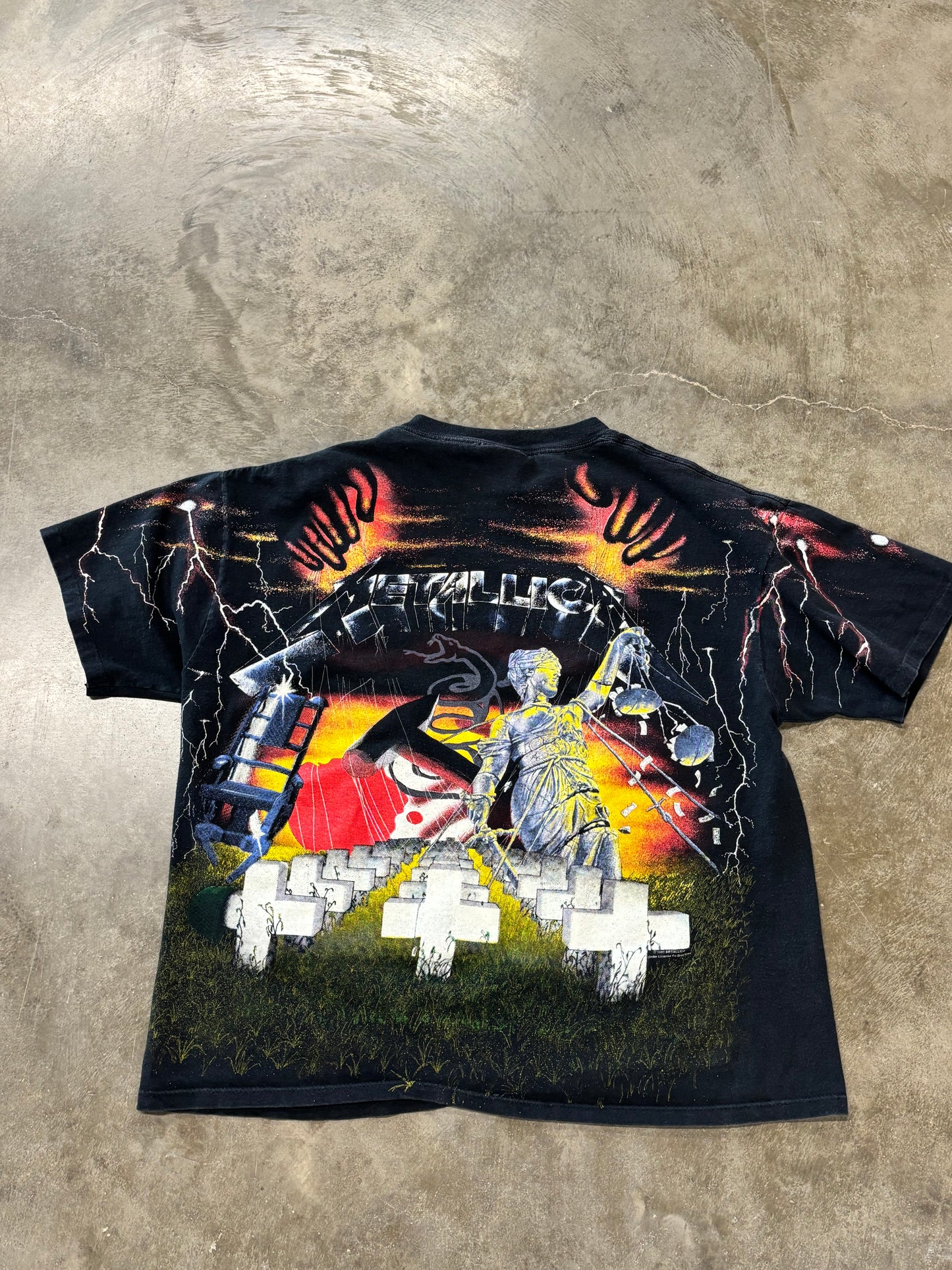 Vintage Metallica AOP 1992 shirt size XL