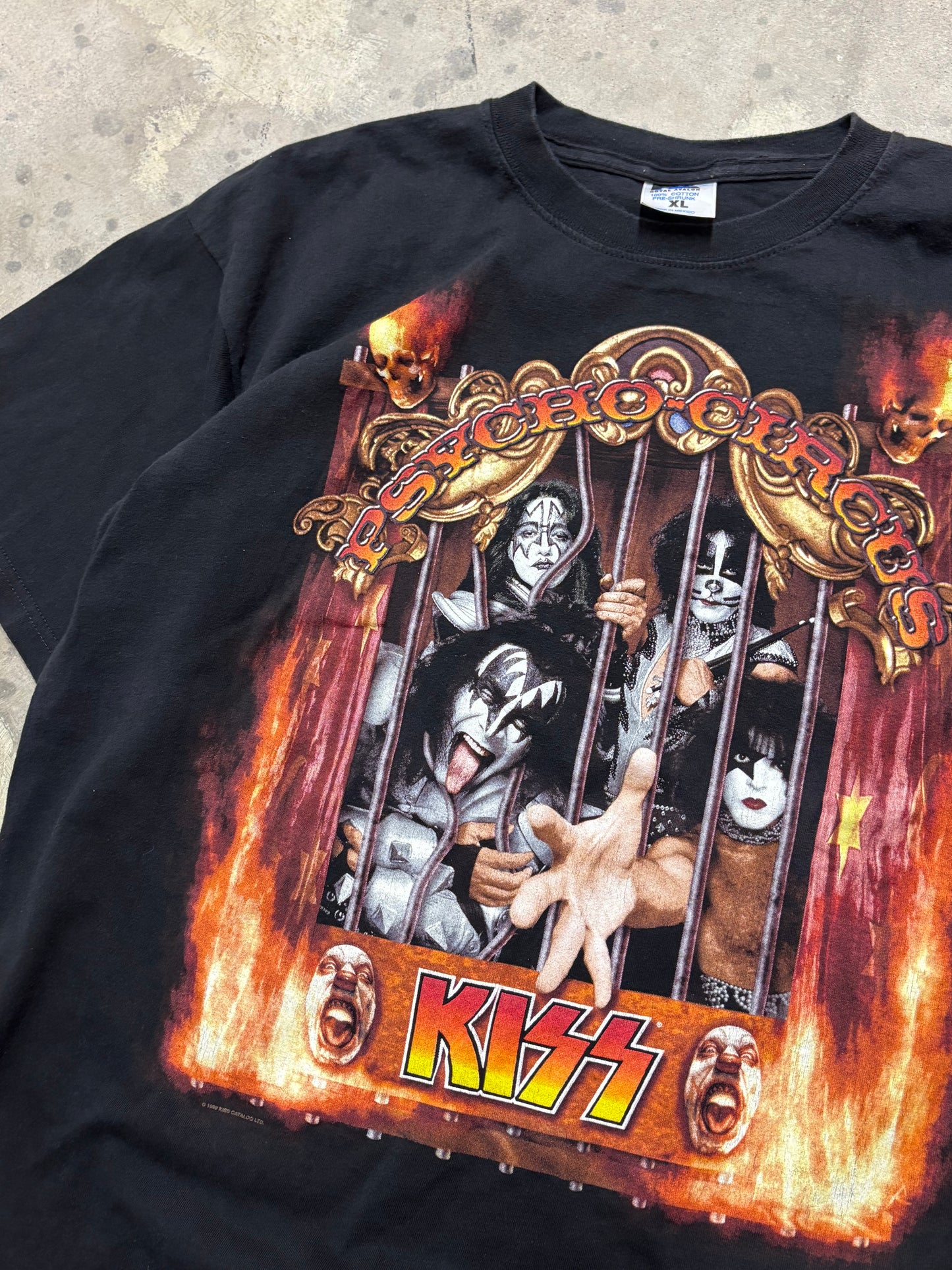 Vintage Kiss Pyscho Circus shirt size xxl