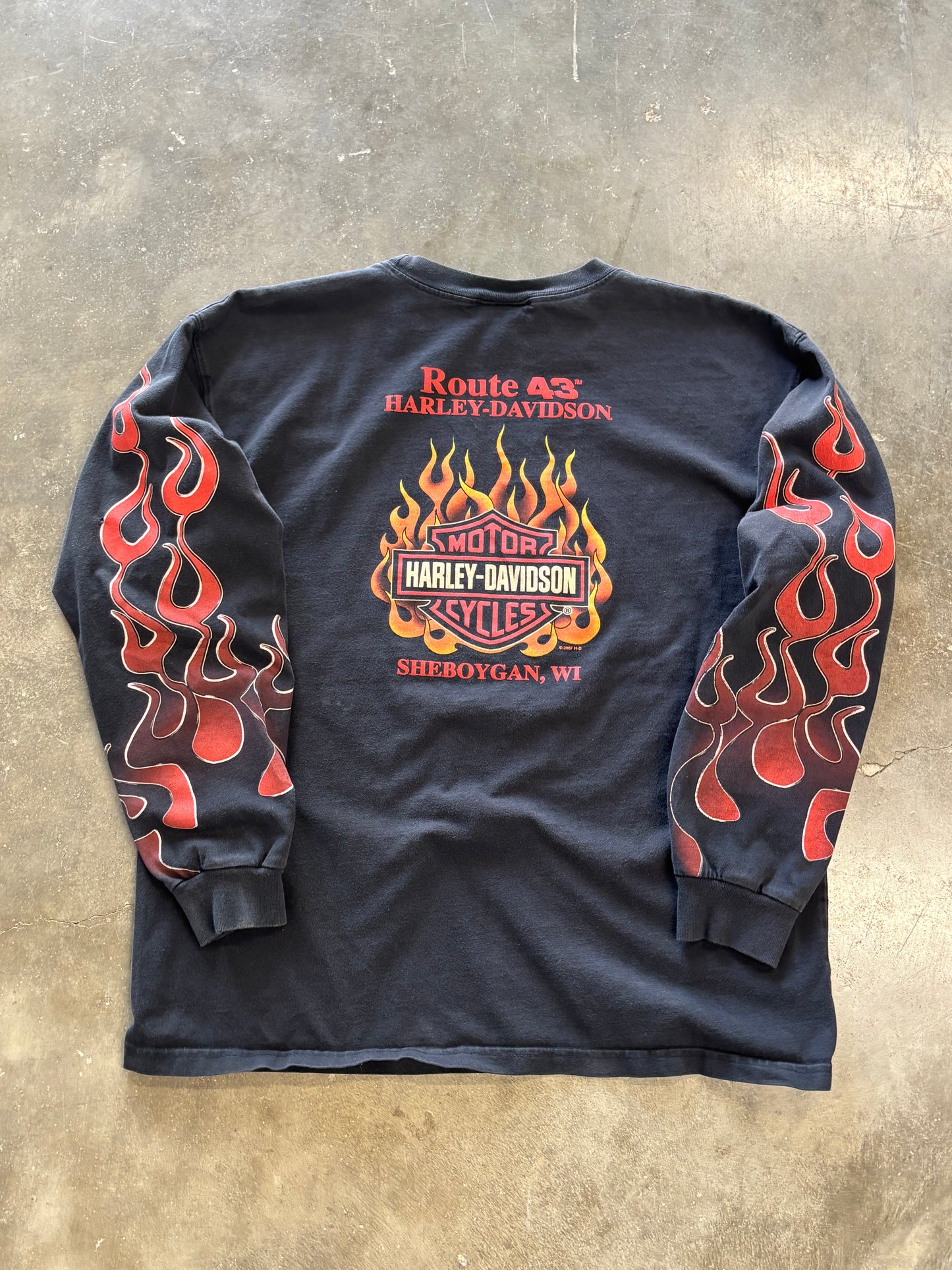 Vintage Harley Davidson Magma Long sleeve size large