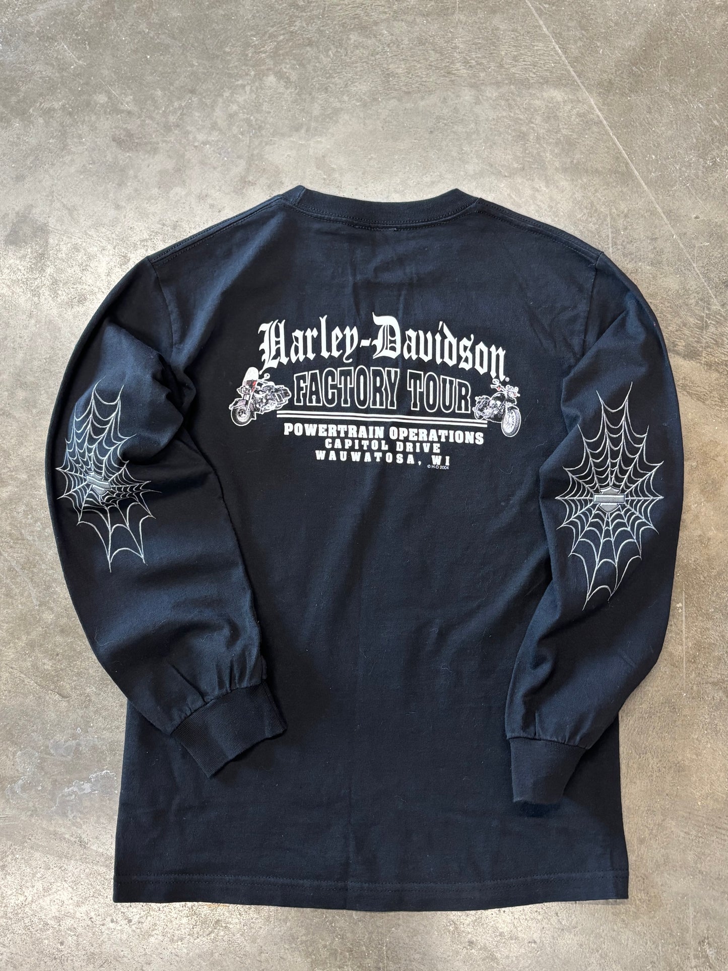 Vintage Harley Davidson spider web size small