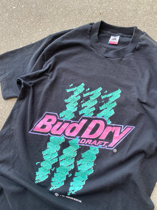 Vintage Bud dry draft shirt Size Large