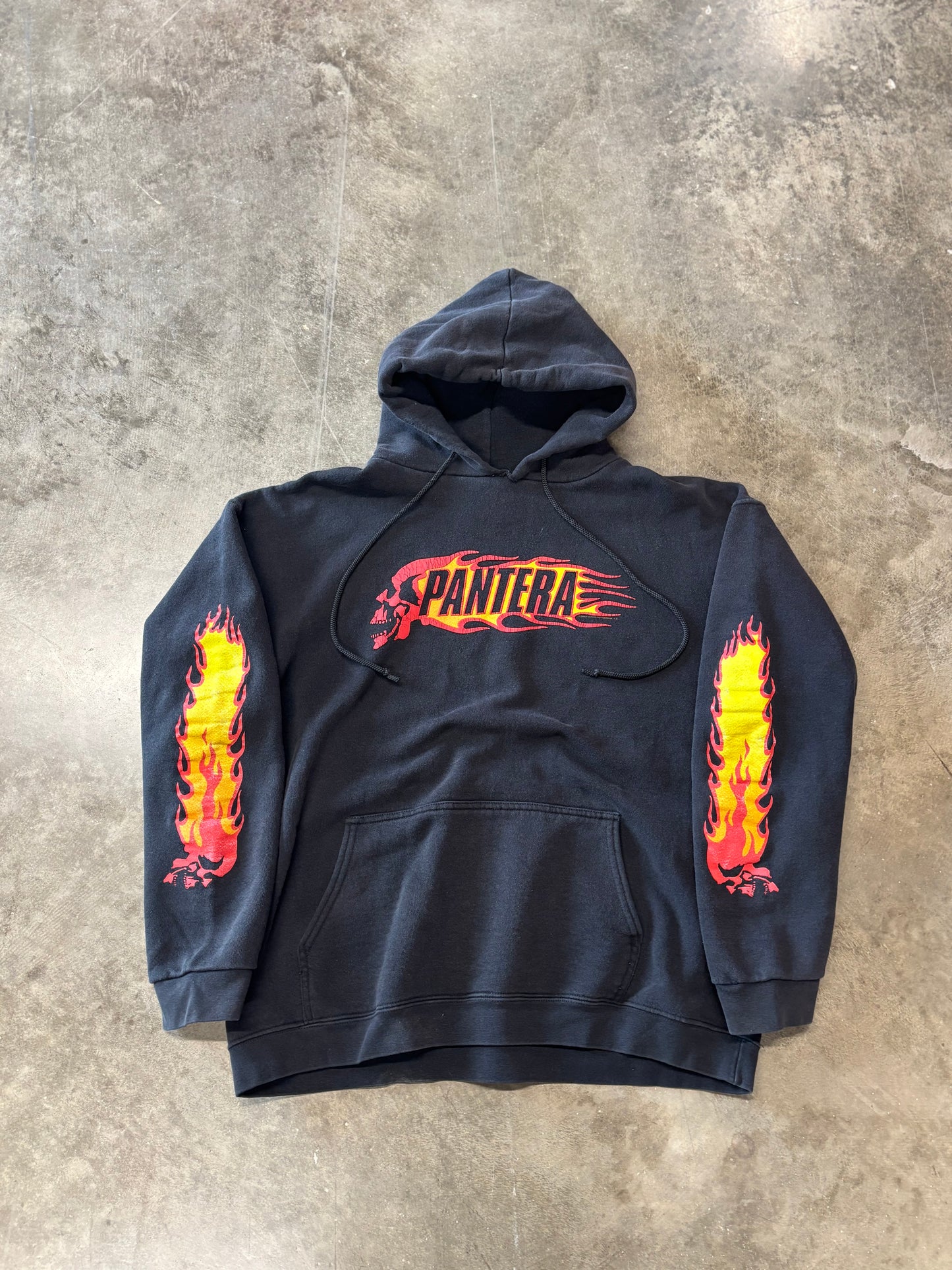 Vintage Pantera flame hoodie size large